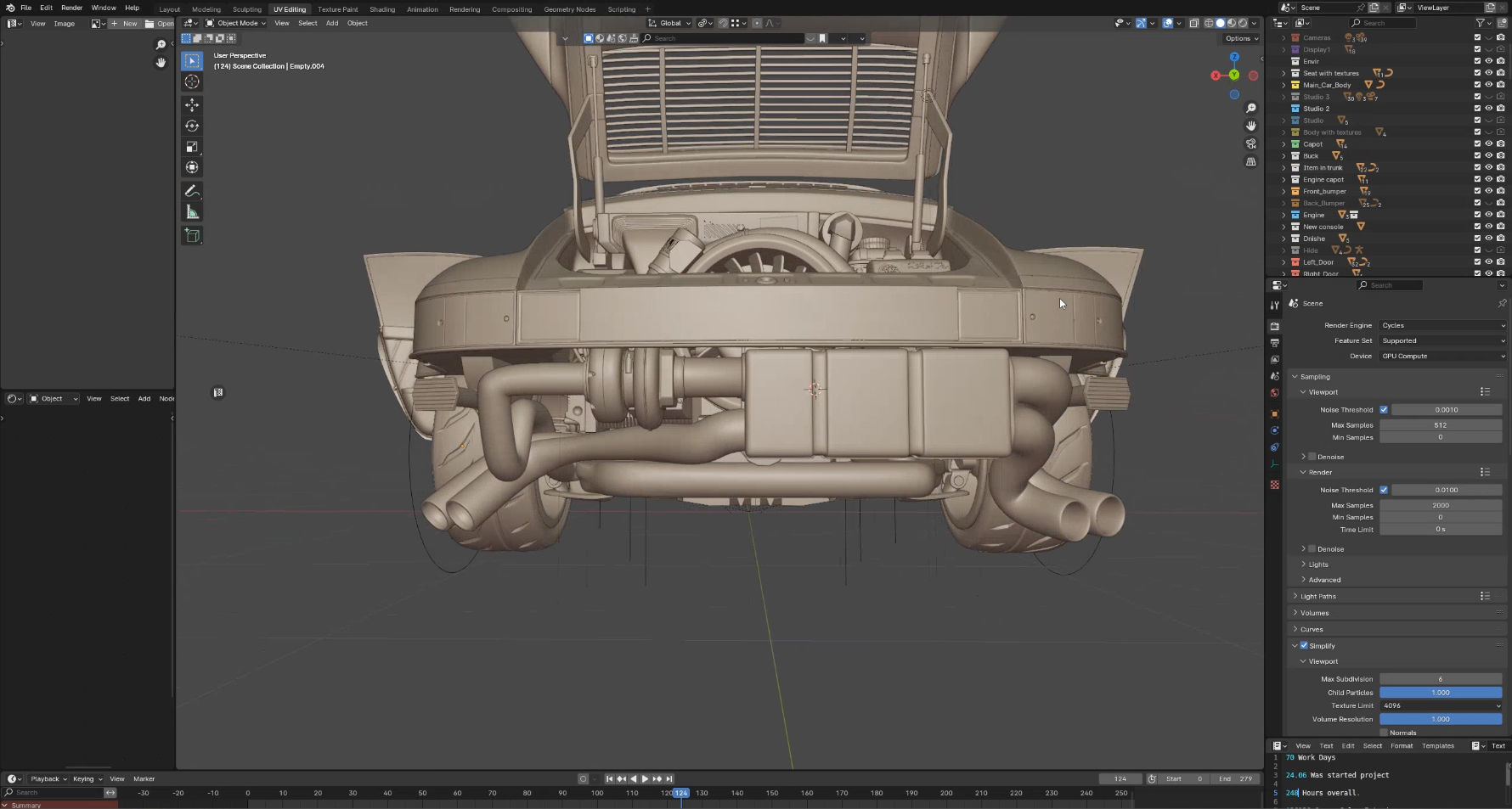 Porsche 911 Turbo 930 Cyberpunk Low-poly 3D model_29