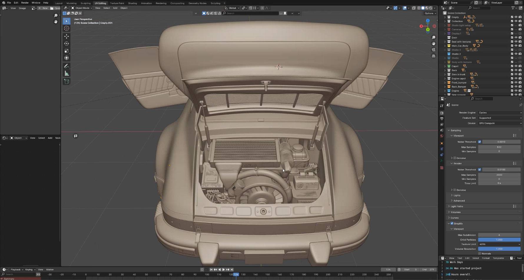 Porsche 911 Turbo 930 Cyberpunk Low-poly 3D model_26