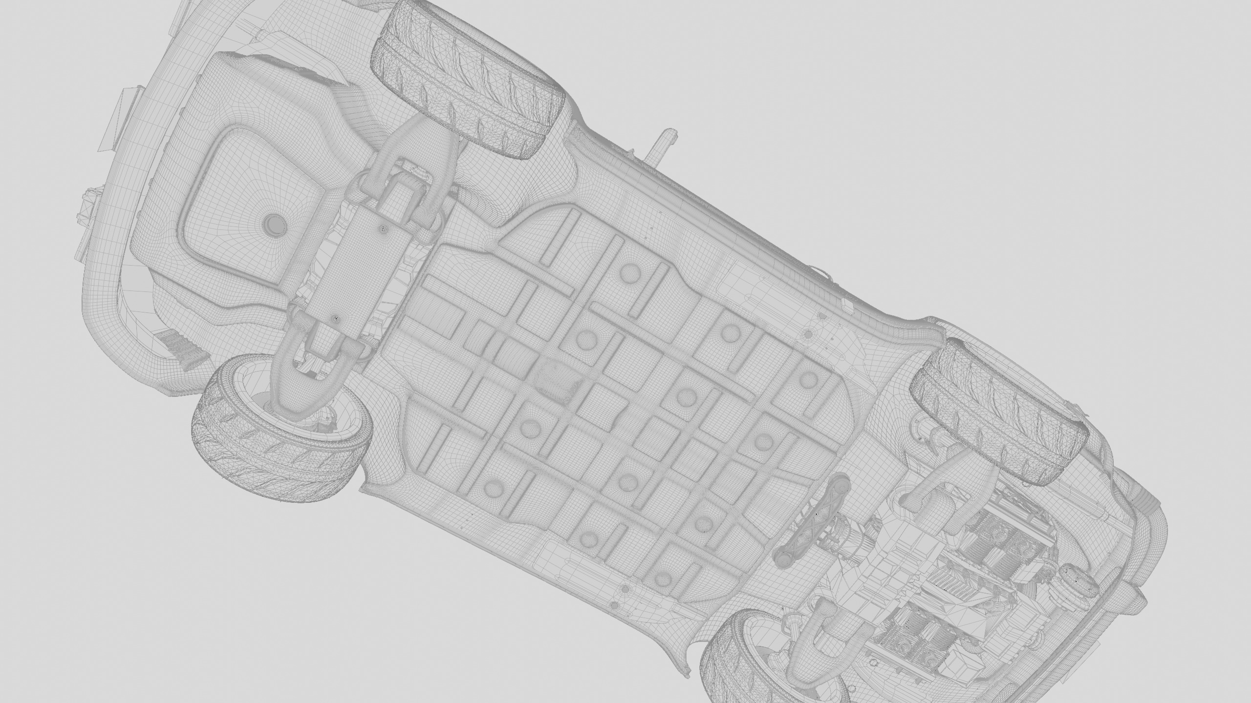 Porsche 911 Turbo 930 Cyberpunk Low-poly 3D model_14