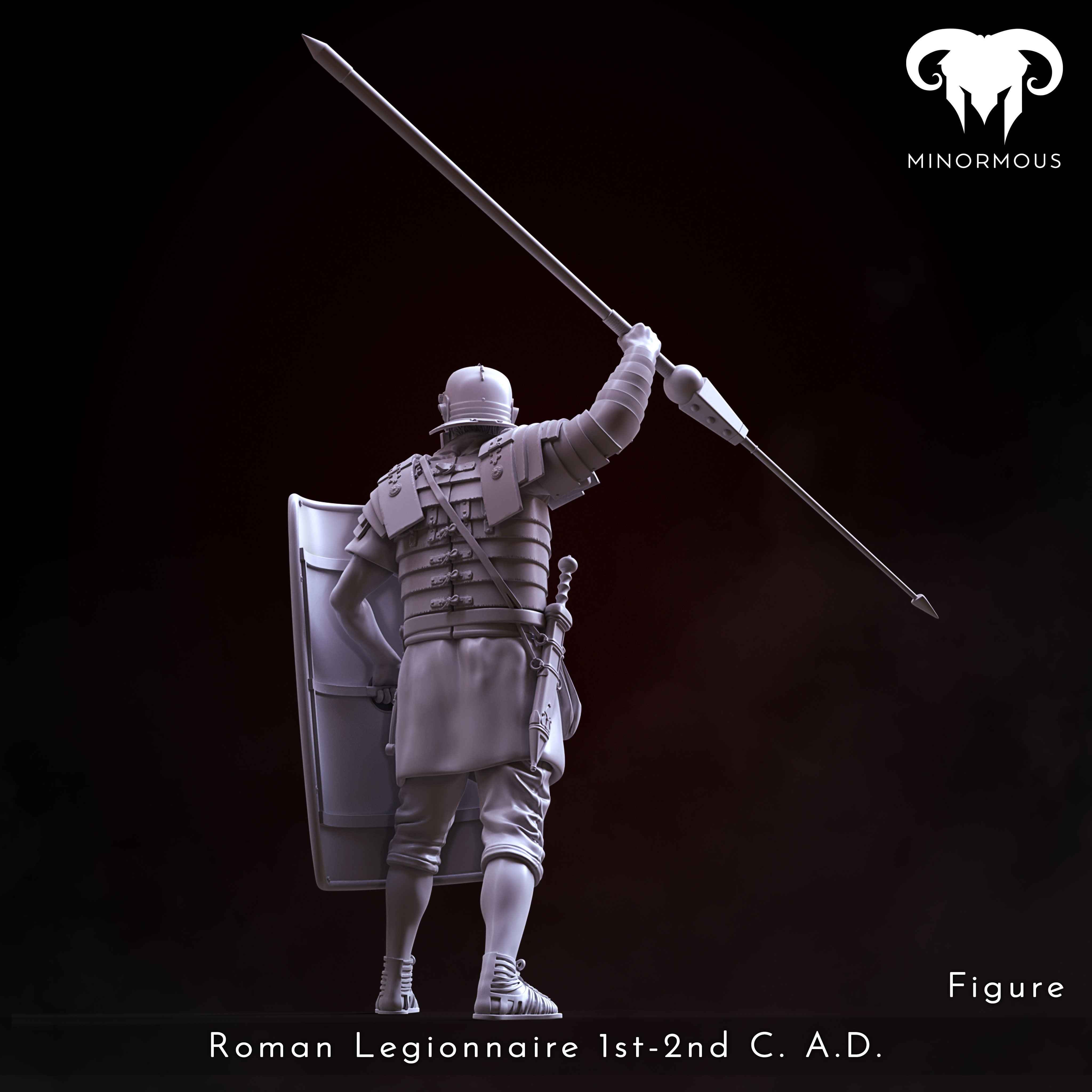 Figure - Roman Legionnaire 1st-2nd CAD Romes Unyielding Guardian 3D print model_6