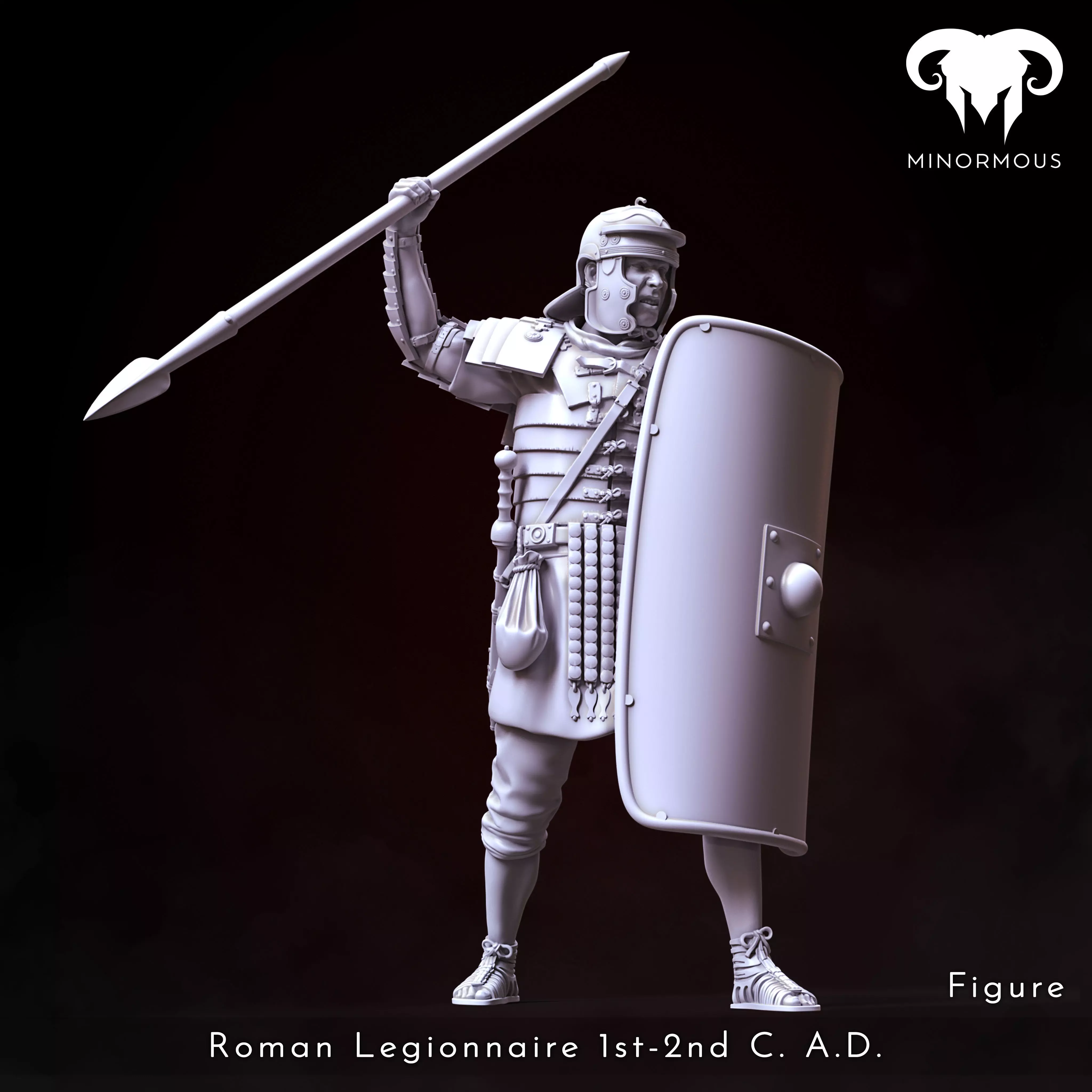 Figure - Roman Legionnaire 1st-2nd CAD Romes Unyielding Guardian 3D print model_0