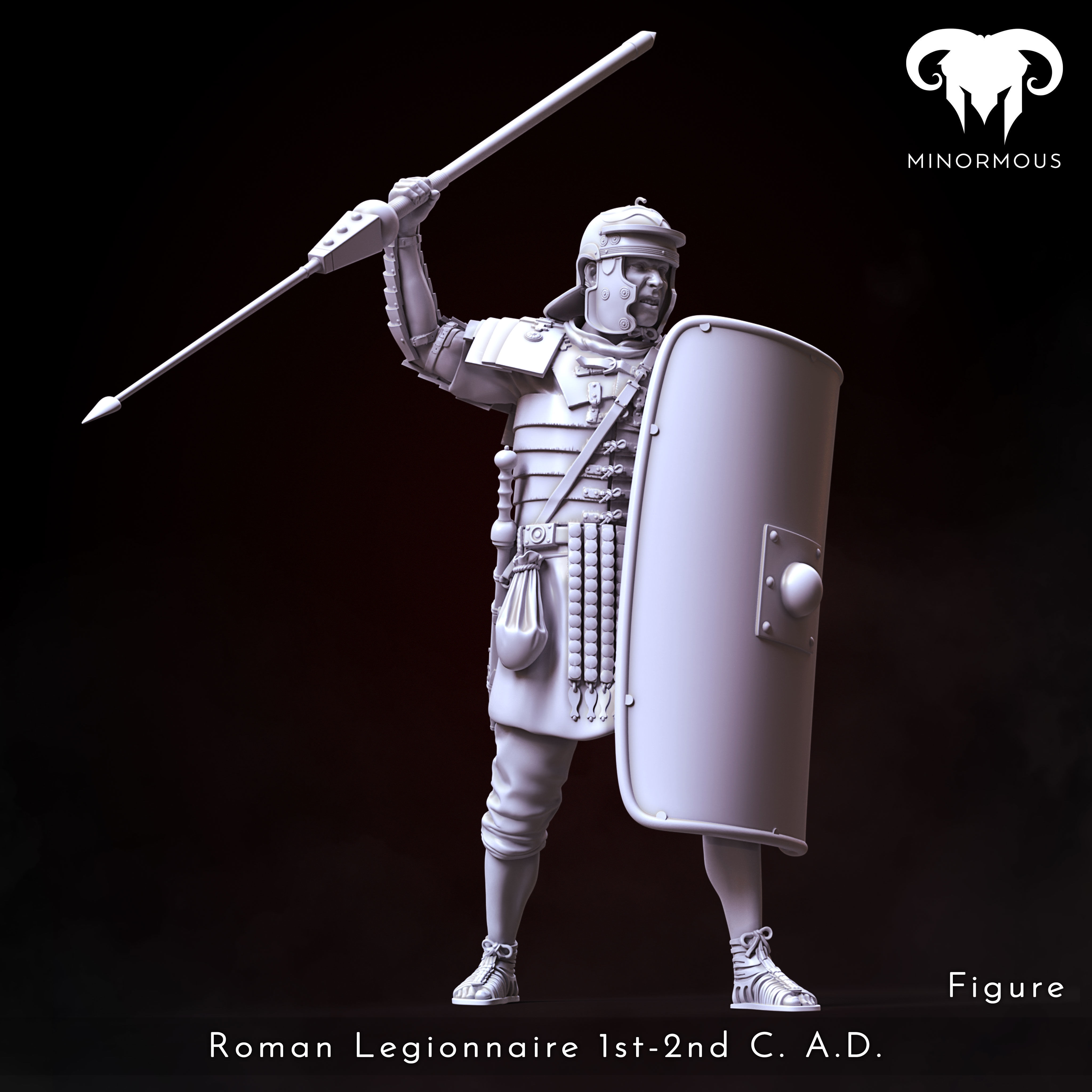 Figure - Roman Legionnaire 1st-2nd CAD Romes Unyielding Guardian 3D print model_5