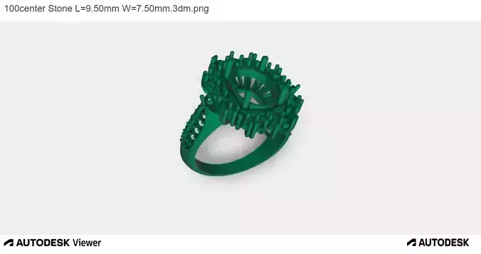 Women Ring with an Oval-cut Center Stone