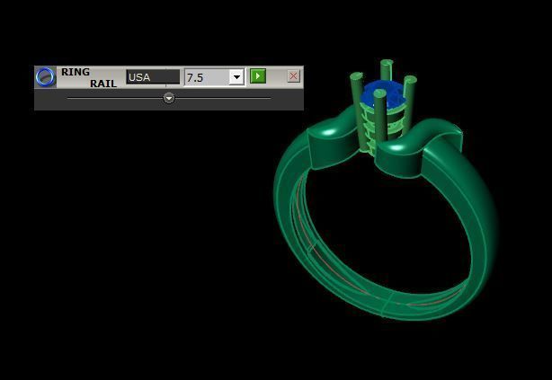 solitair ring  ready to print 3D print model_15