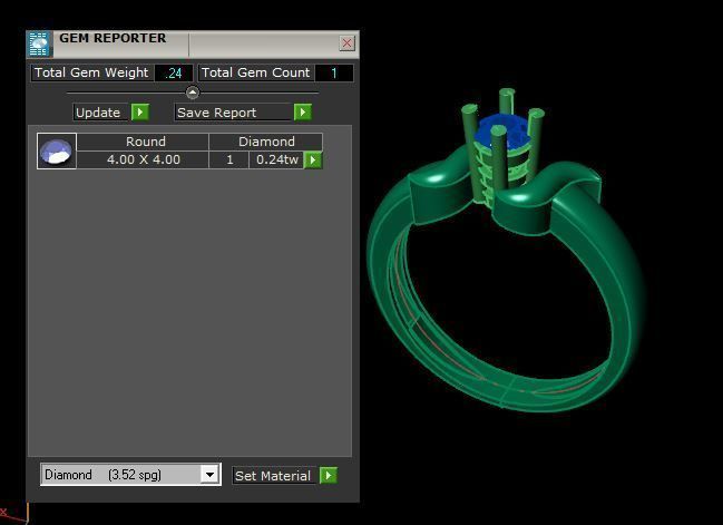 solitair ring  ready to print 3D print model_16