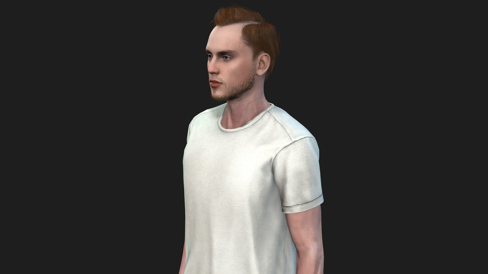 Fully Rigged Male Character  Ready for games and animations 3D model_4