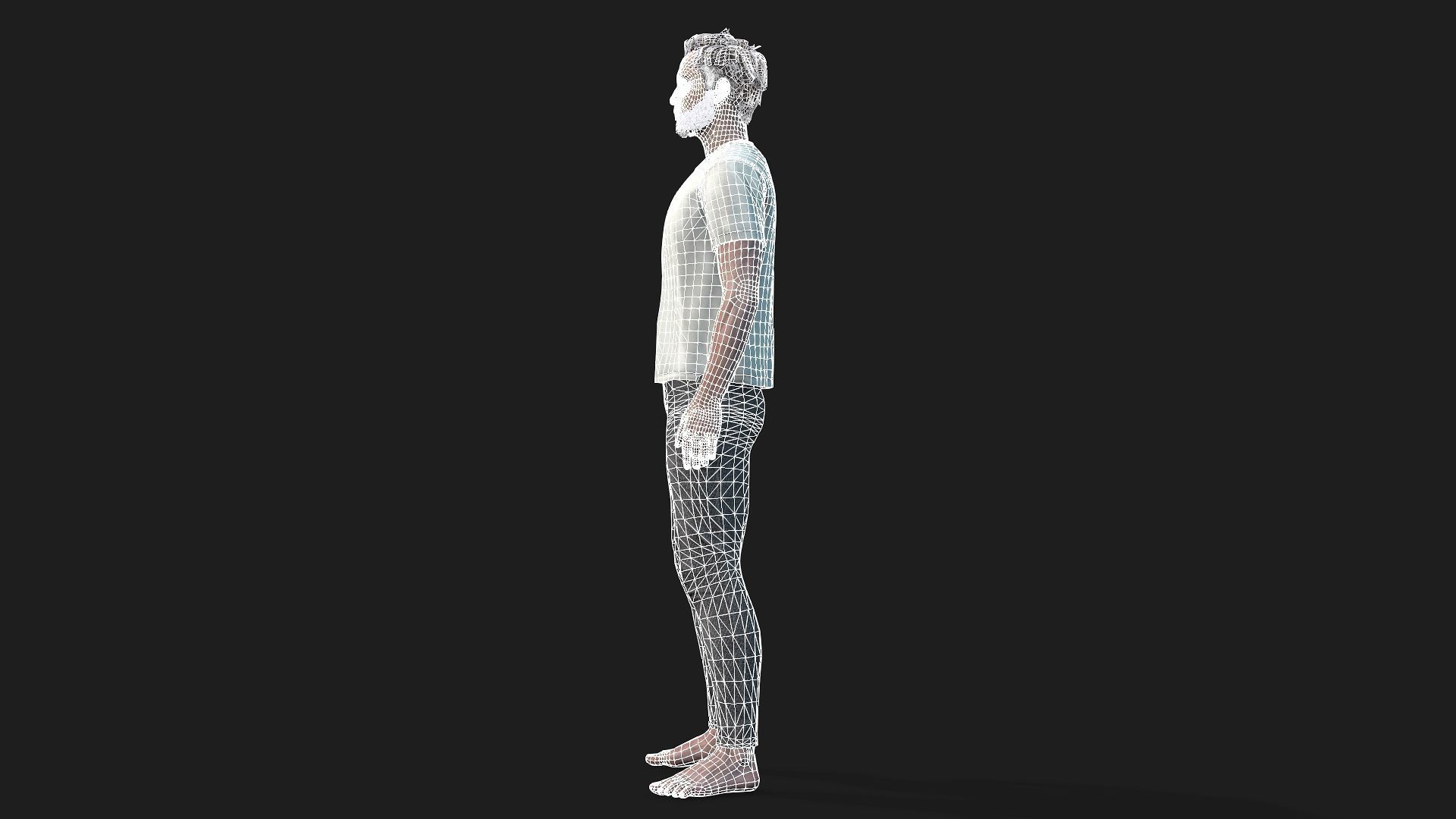 Fully Rigged Male Character  Ready for games and animations 3D model_18