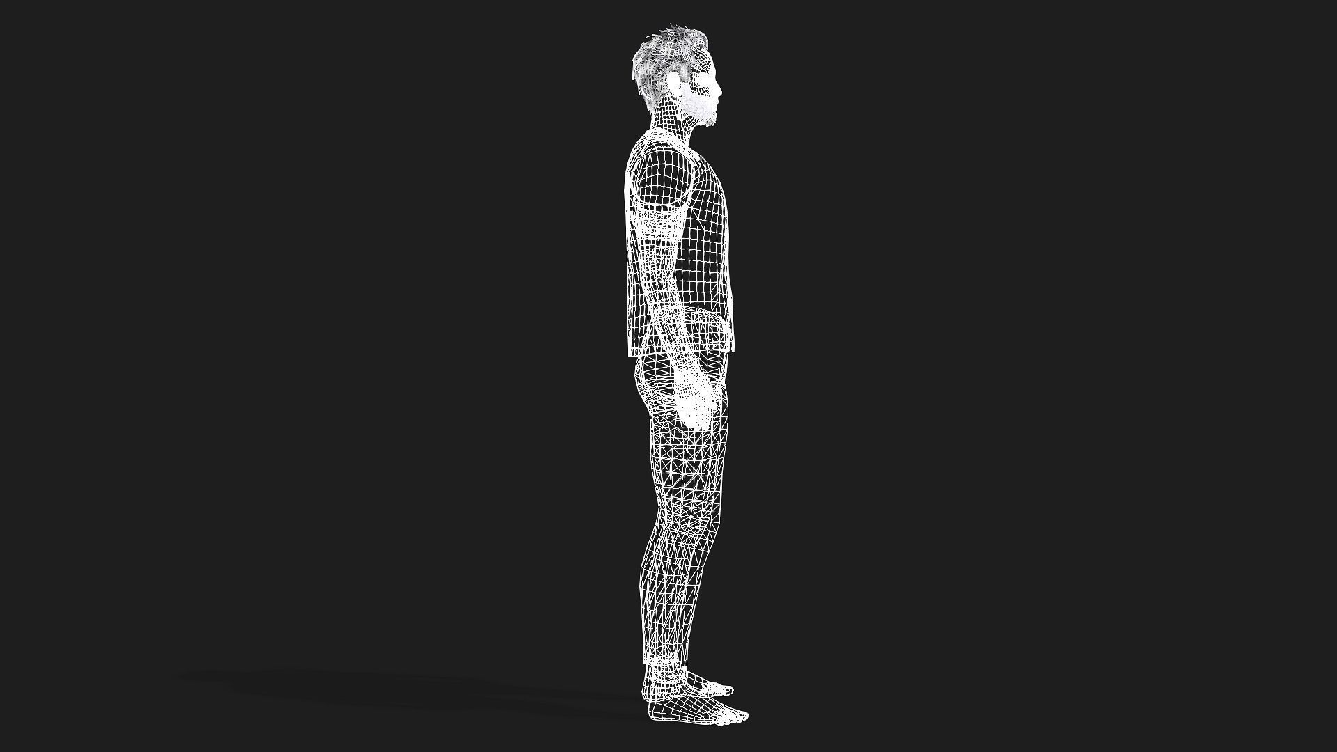 Fully Rigged Male Character  Ready for games and animations 3D model_12