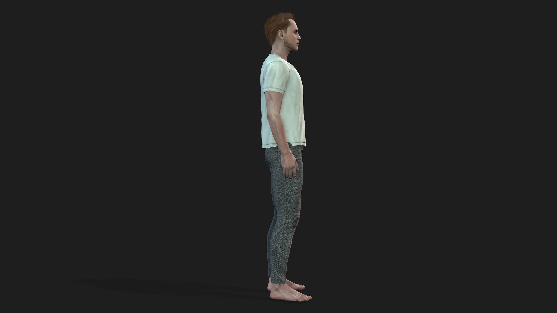Fully Rigged Male Character  Ready for games and animations 3D model_6