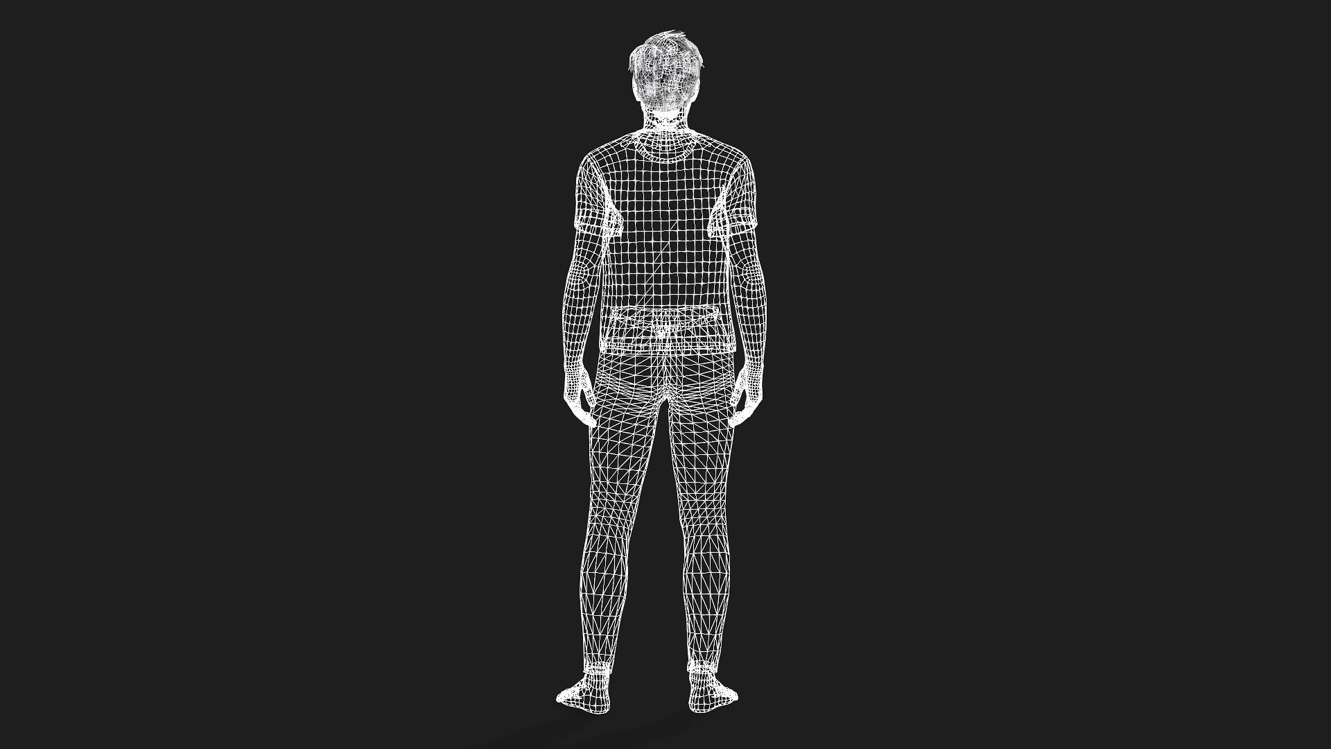 Fully Rigged Male Character  Ready for games and animations 3D model_14