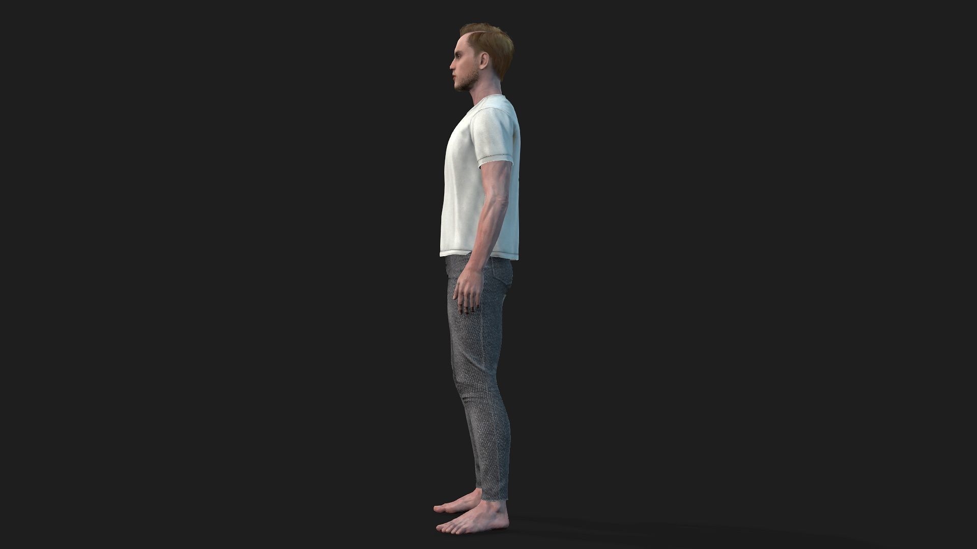 Fully Rigged Male Character  Ready for games and animations 3D model_5