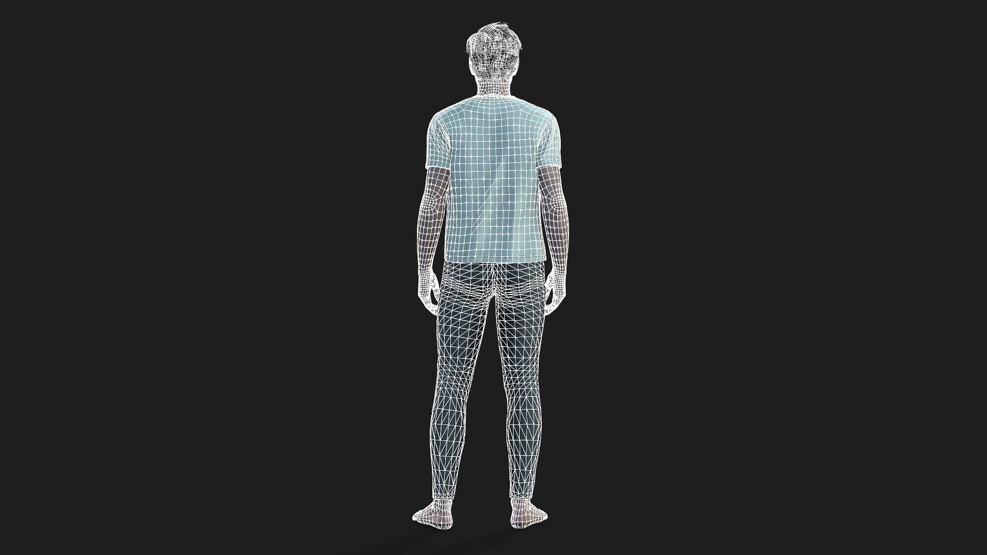 Fully Rigged Male Character  Ready for games and animations 3D model_19