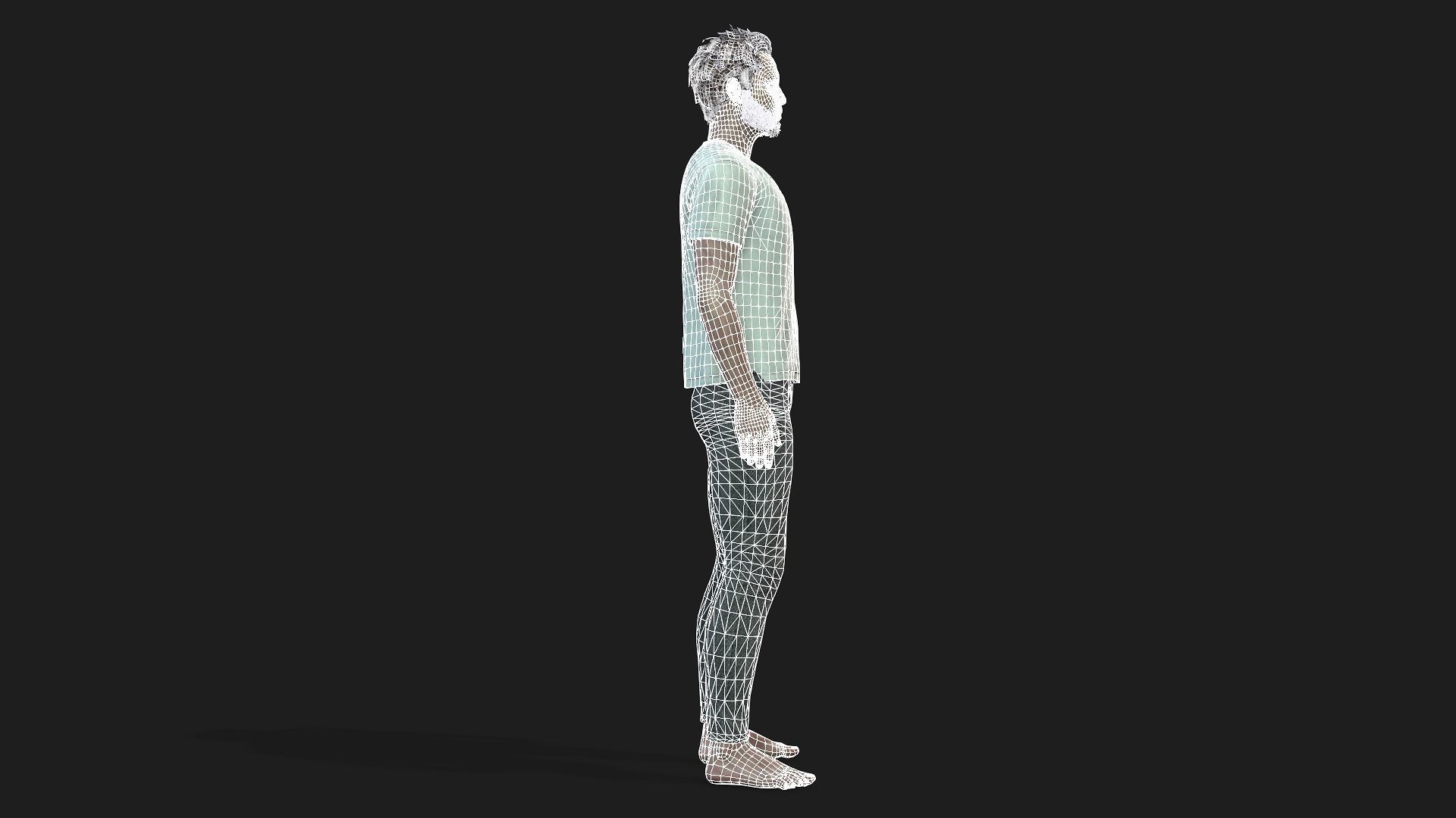 Fully Rigged Male Character  Ready for games and animations 3D model_17