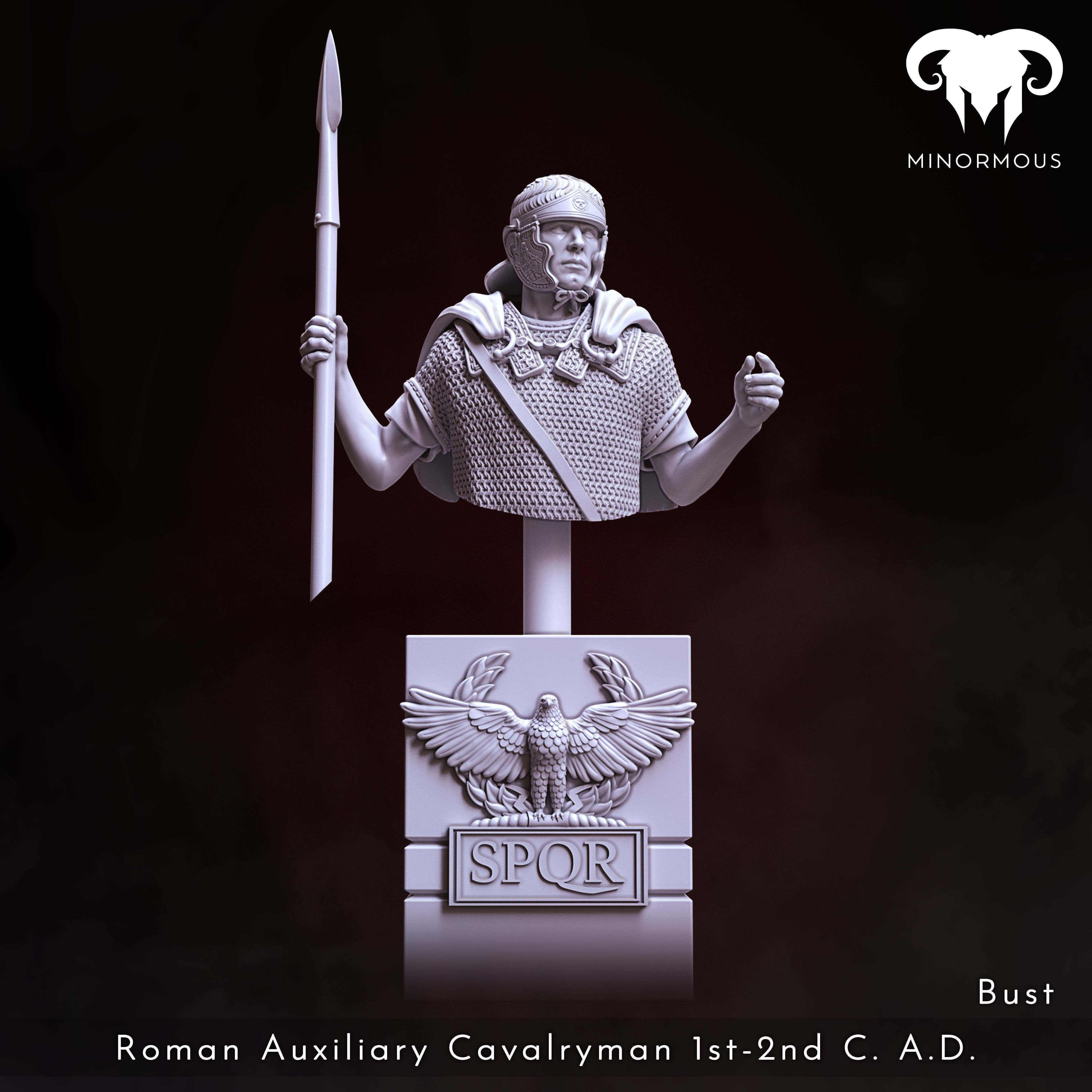 Bundle - Roman Aux Cavalryman 1st-2nd CAD Auxilia Equestrians 3D print model_7