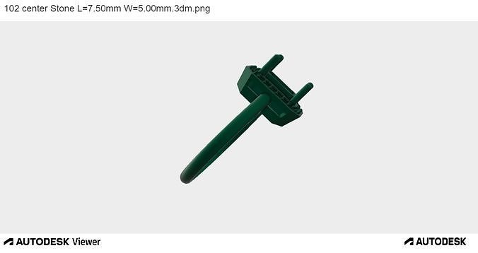 Women Ring with an Emerald-cut Center Stone 3D print model