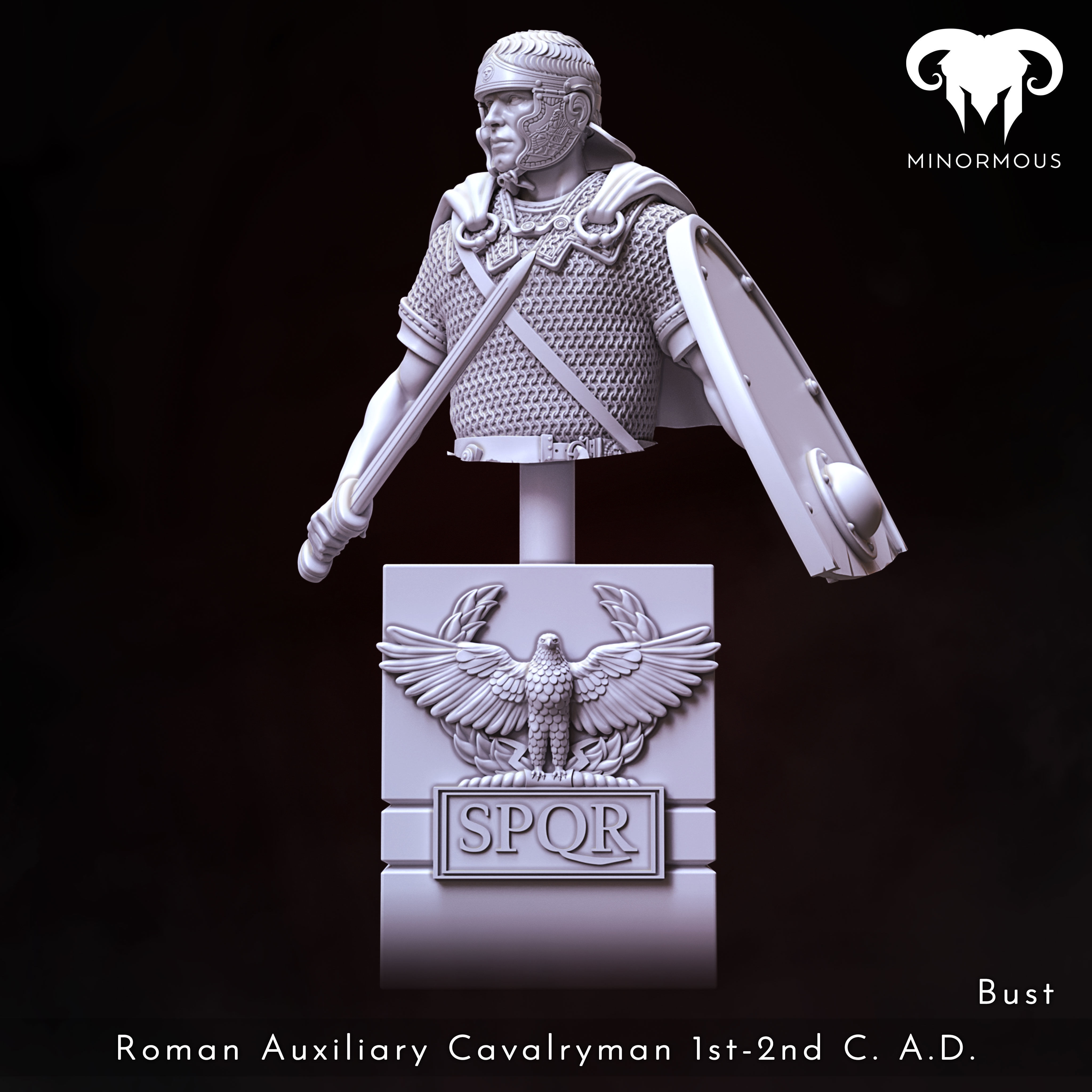 Bundle - Roman Aux Cavalryman 1st-2nd CAD Hooves of Honor 3D print model_1