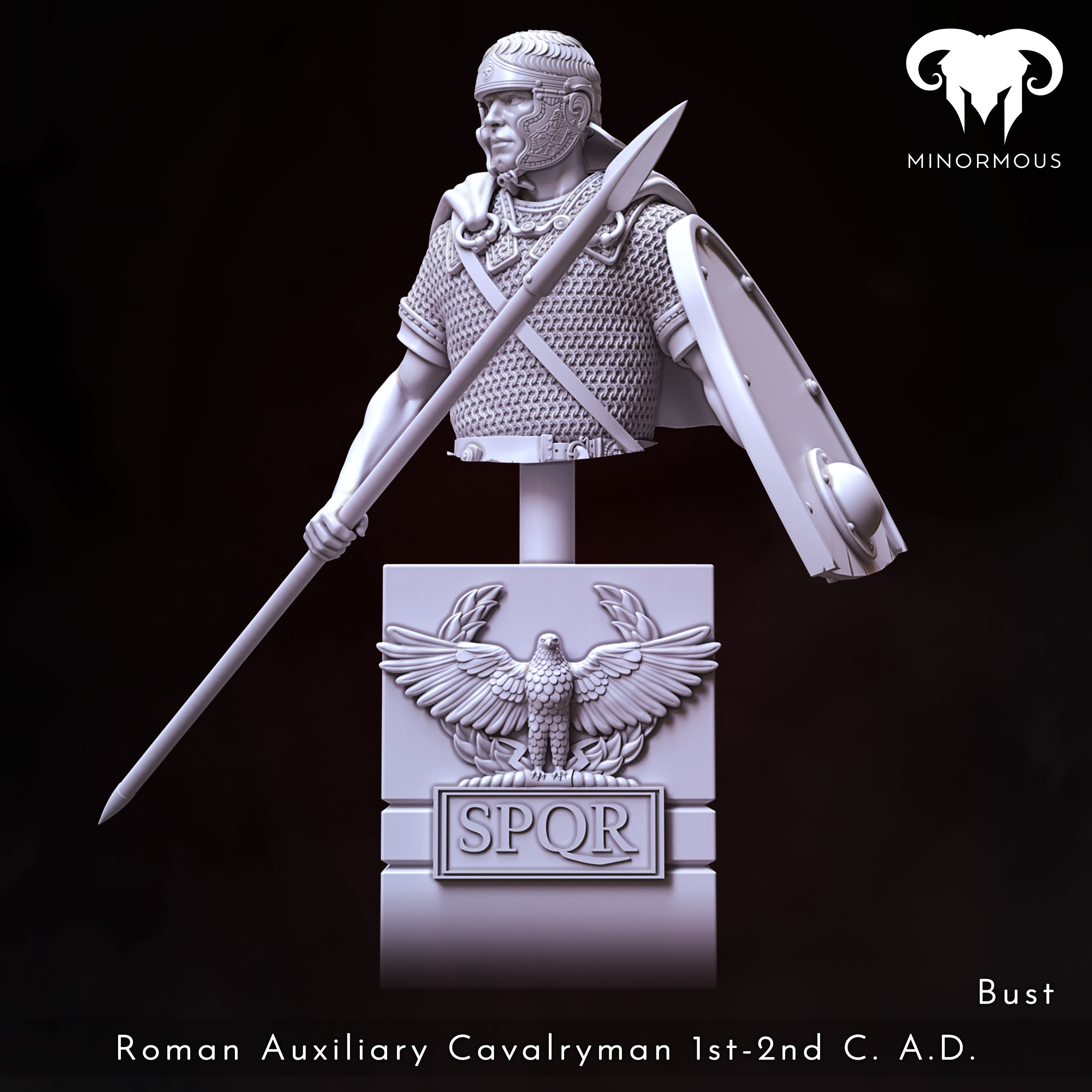 Bundle - Roman Aux Cavalryman 1st-2nd CAD Hooves of Honor 3D print model_6