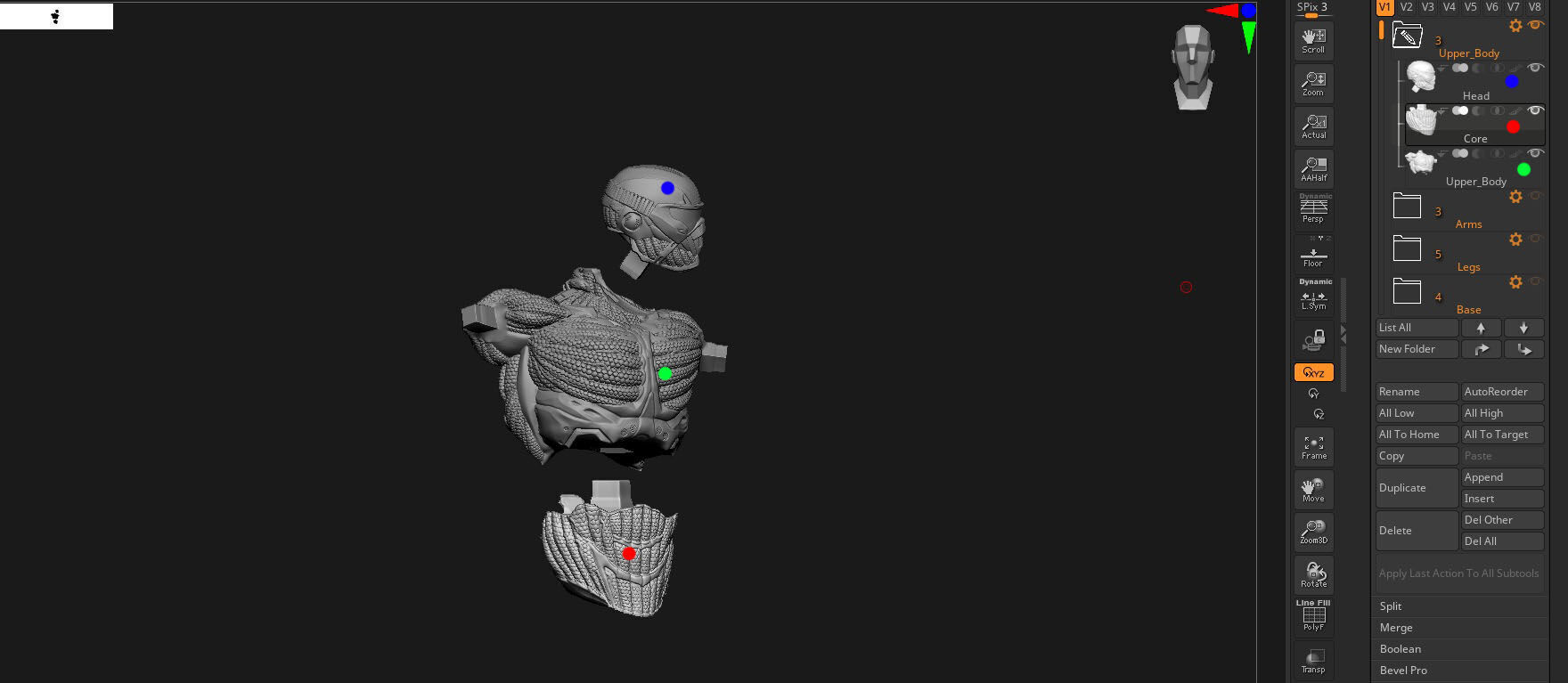 Crysis 3 Nanosuit V2   3D Printable for FDM and  Resin Printers 3D print model_34