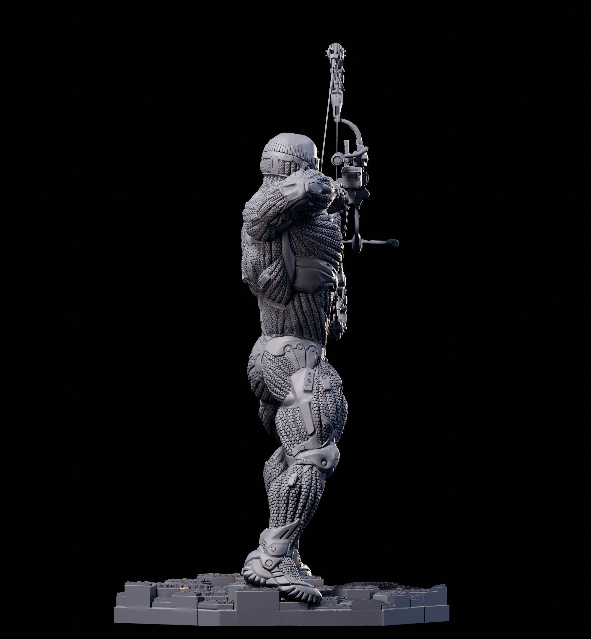 Crysis 3 Nanosuit V2   3D Printable for FDM and  Resin Printers 3D print model_20