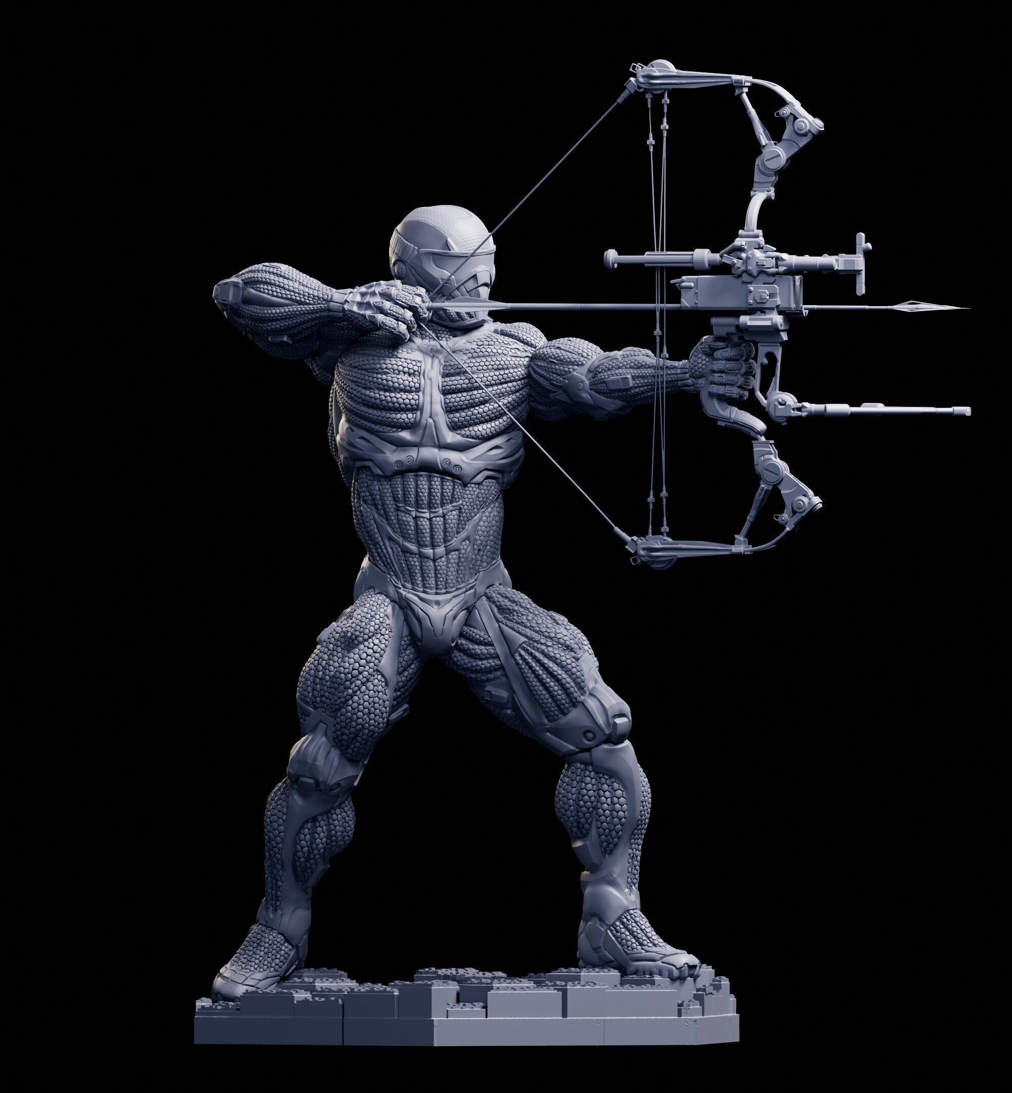 Crysis 3 Nanosuit V2   3D Printable for FDM and  Resin Printers 3D print model_14