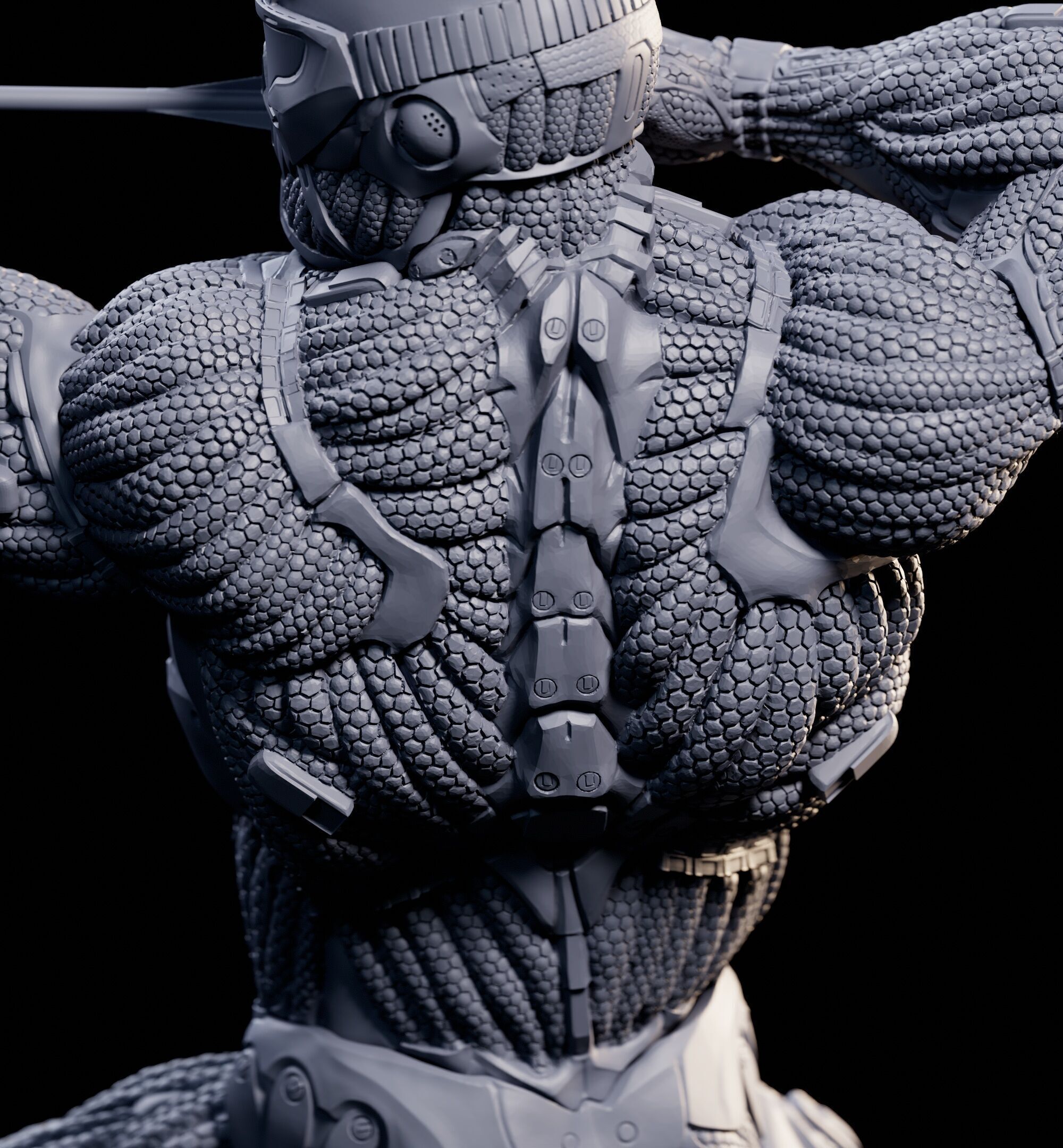 Crysis 3 Nanosuit V2   3D Printable for FDM and  Resin Printers 3D print model_27