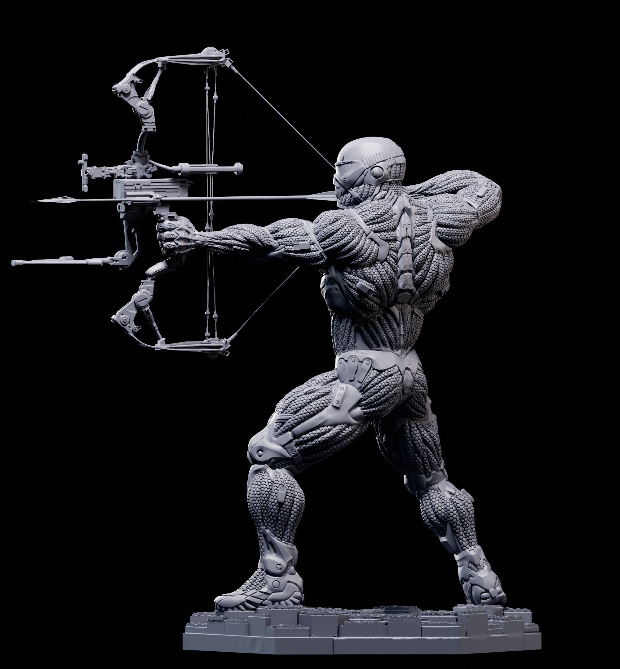 Crysis 3 Nanosuit V2   3D Printable for FDM and  Resin Printers 3D print model_18