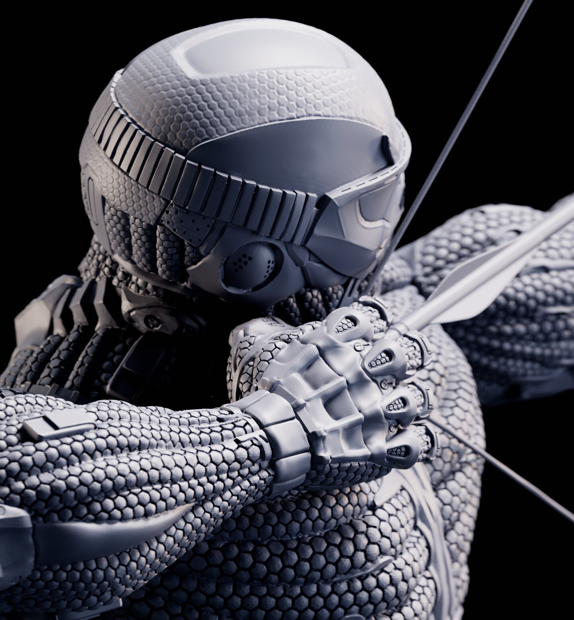 Crysis 3 Nanosuit V2   3D Printable for FDM and  Resin Printers 3D print model_25