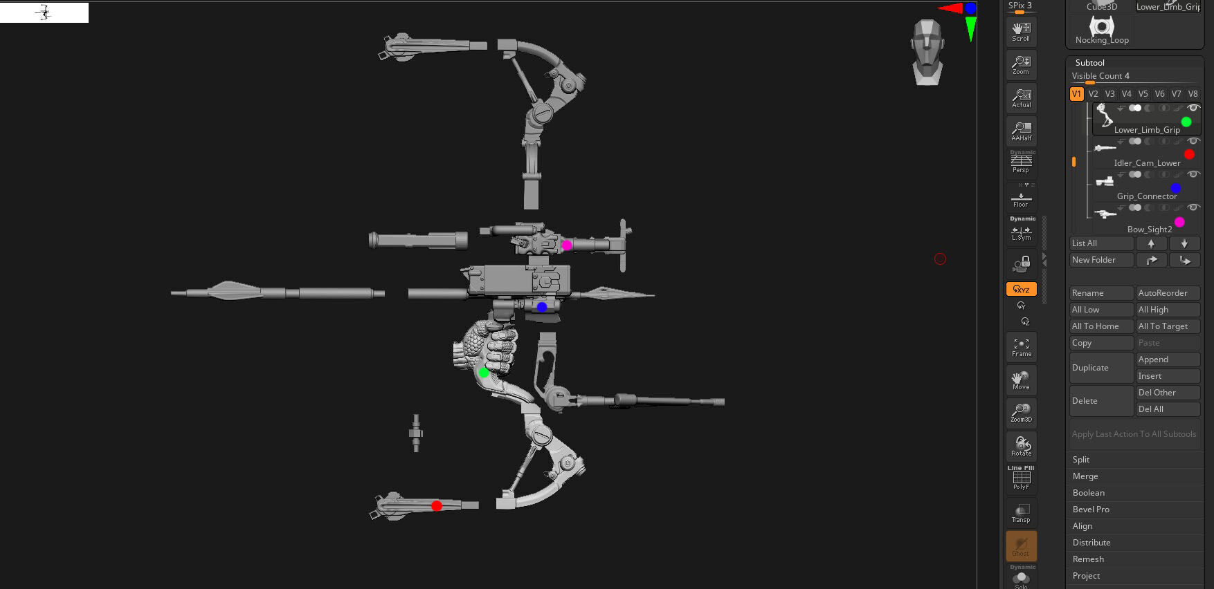 Crysis 3 Nanosuit V2   3D Printable for FDM and  Resin Printers 3D print model_45