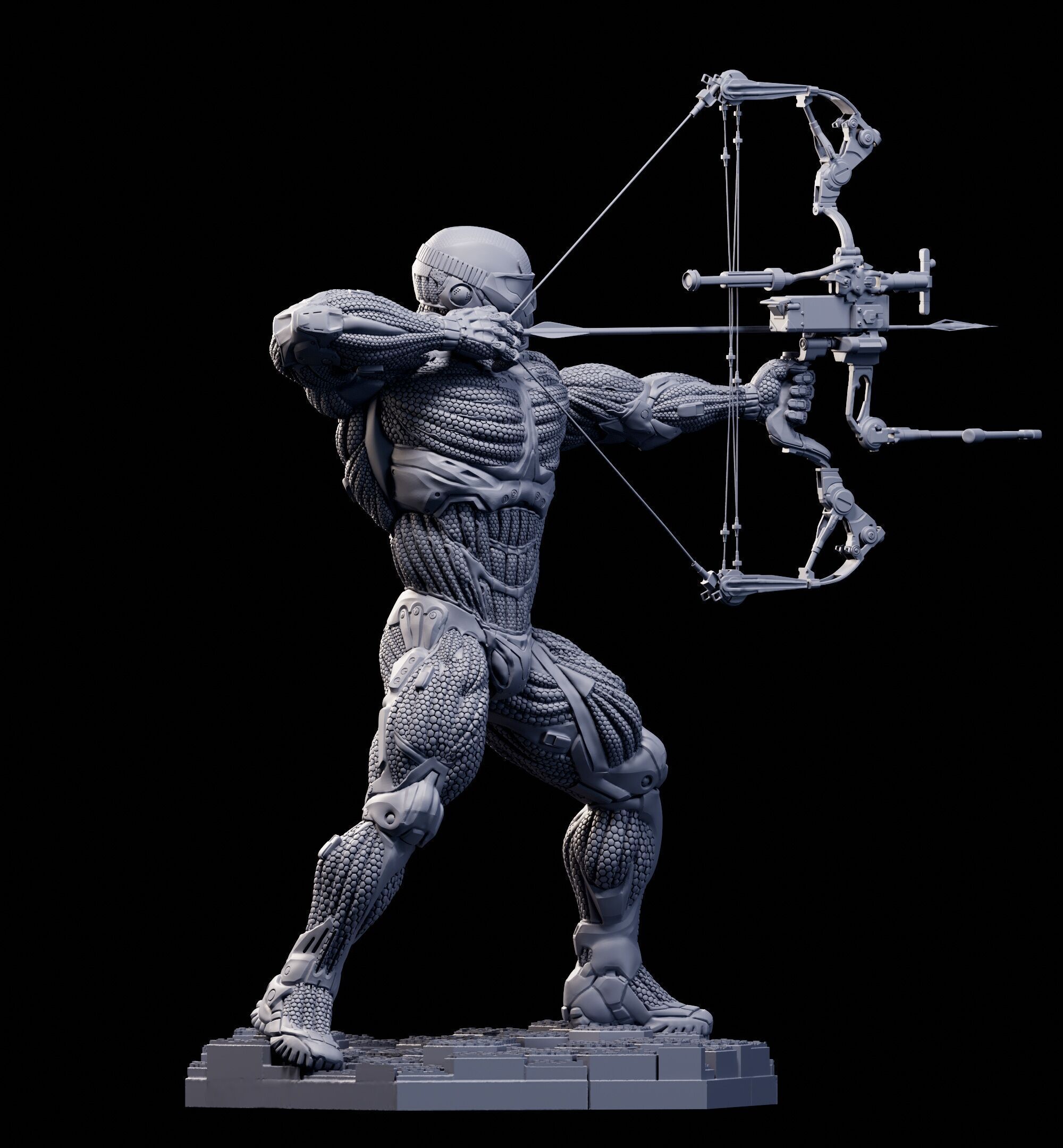 Crysis 3 Nanosuit V2   3D Printable for FDM and  Resin Printers 3D print model_21