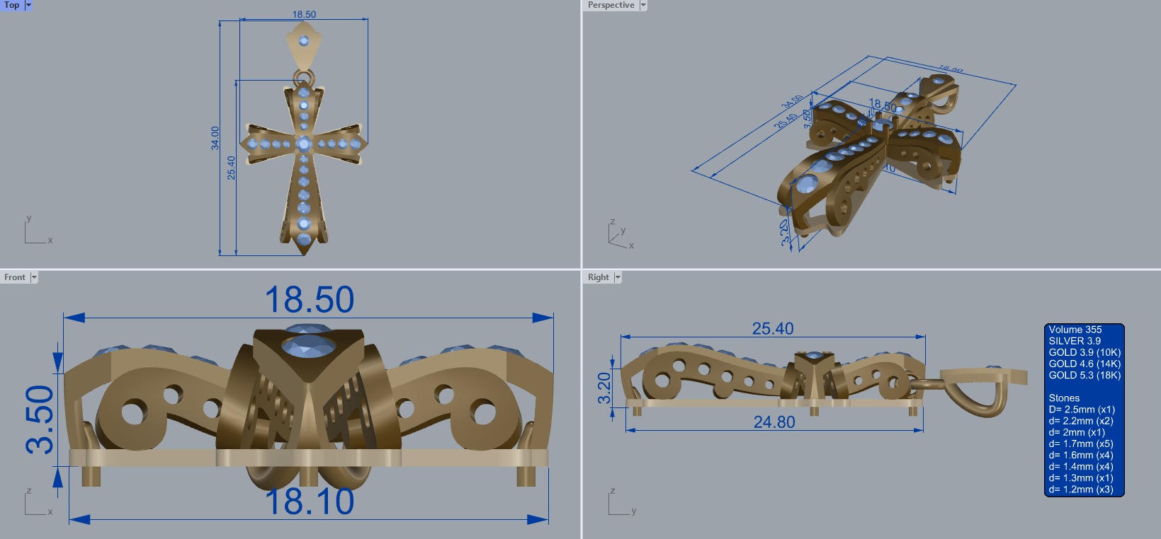 Cr 007 Cross 3D print model_10