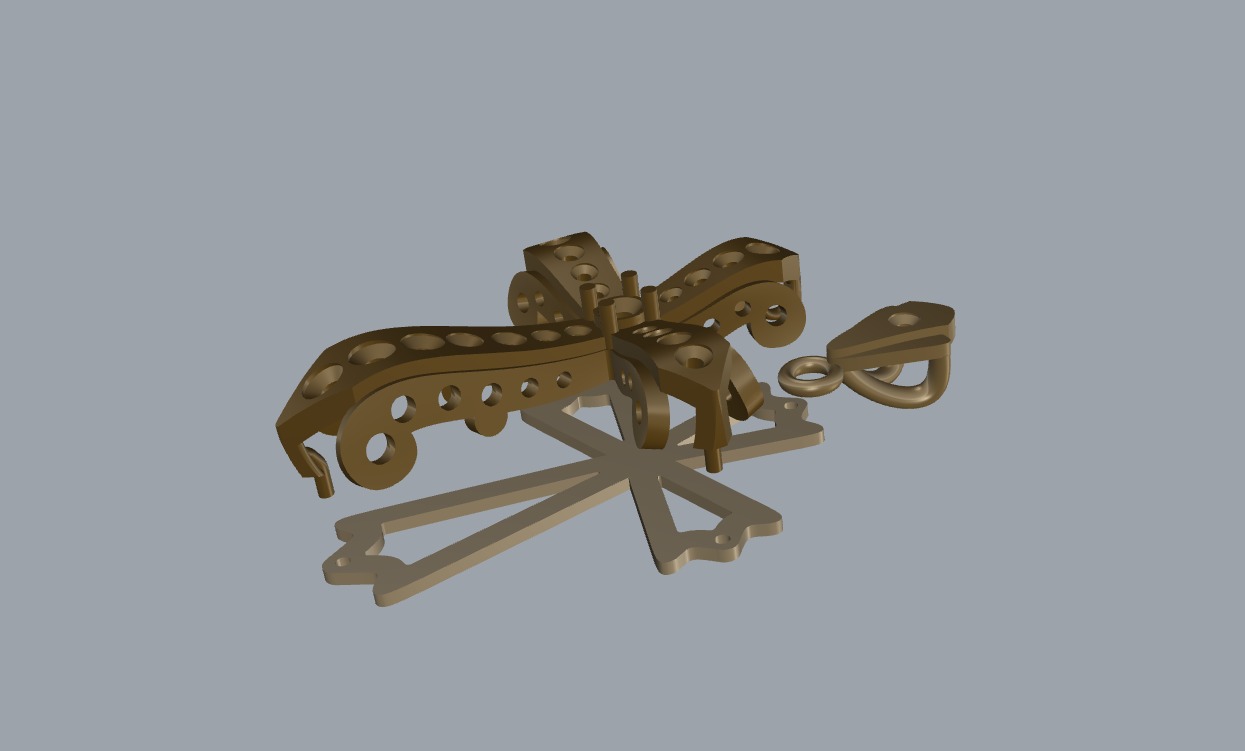 Cr 007 Cross 3D print model_12