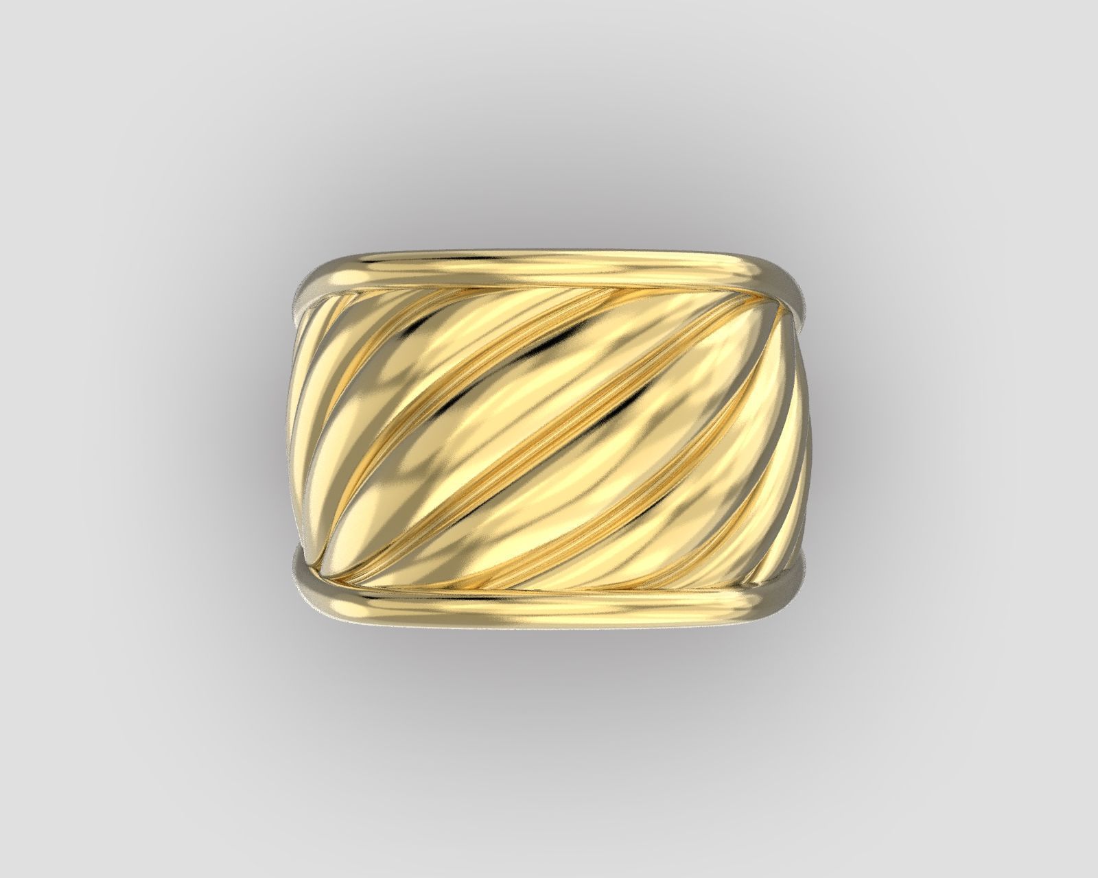 R 204 Rope Bold ring 3D print model_6
