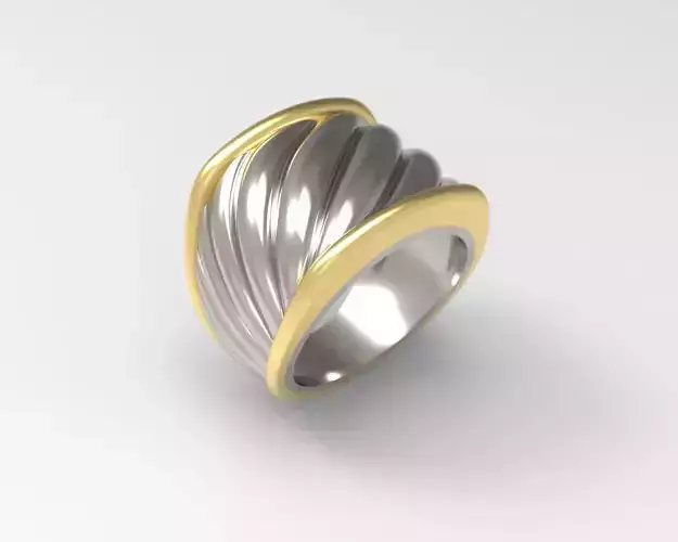 R 204 Rope Bold ring 3D print model