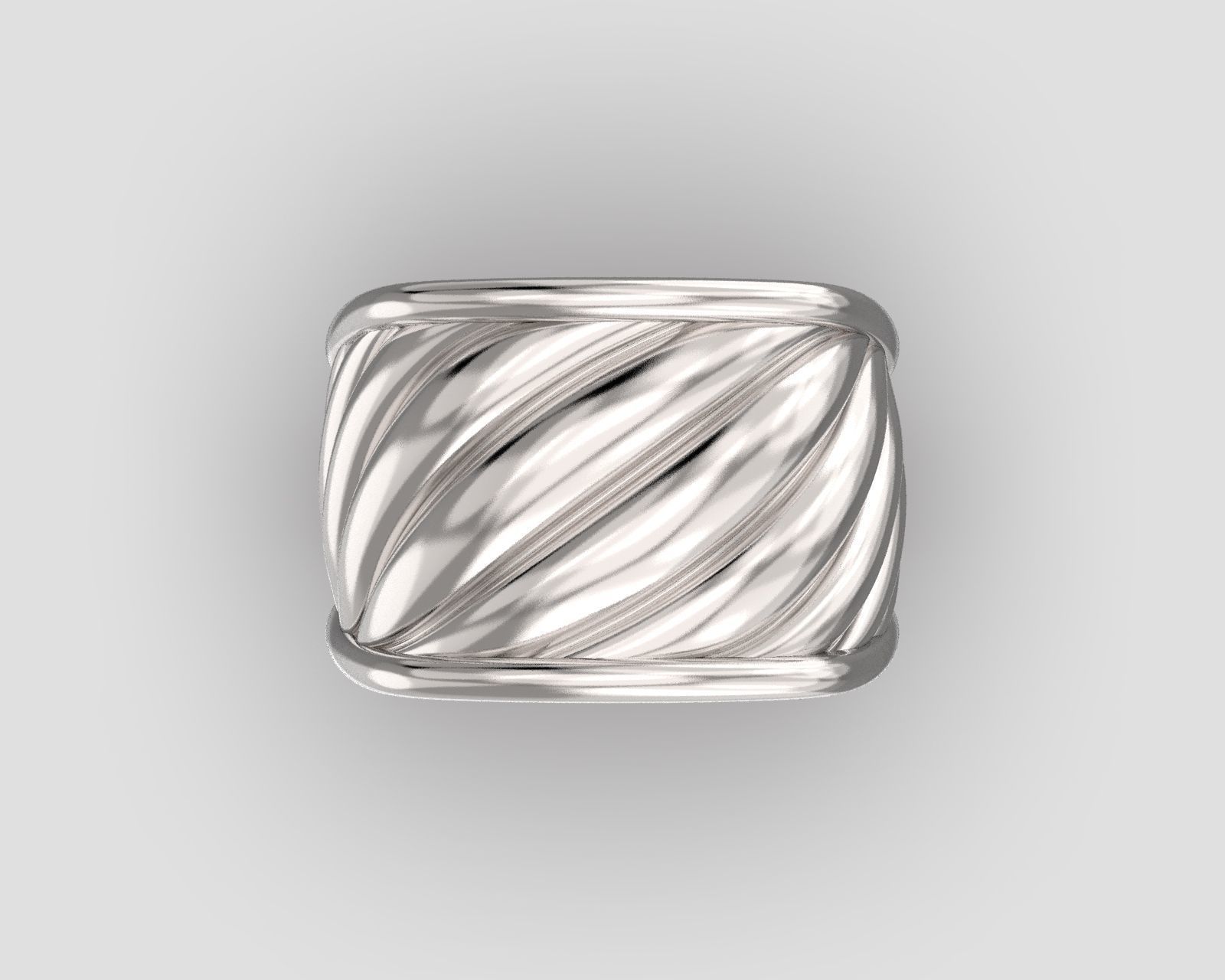 R 204 Rope Bold ring 3D print model_11