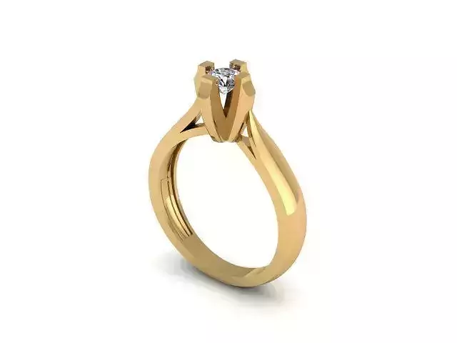 Engagement wedding ring ready to print