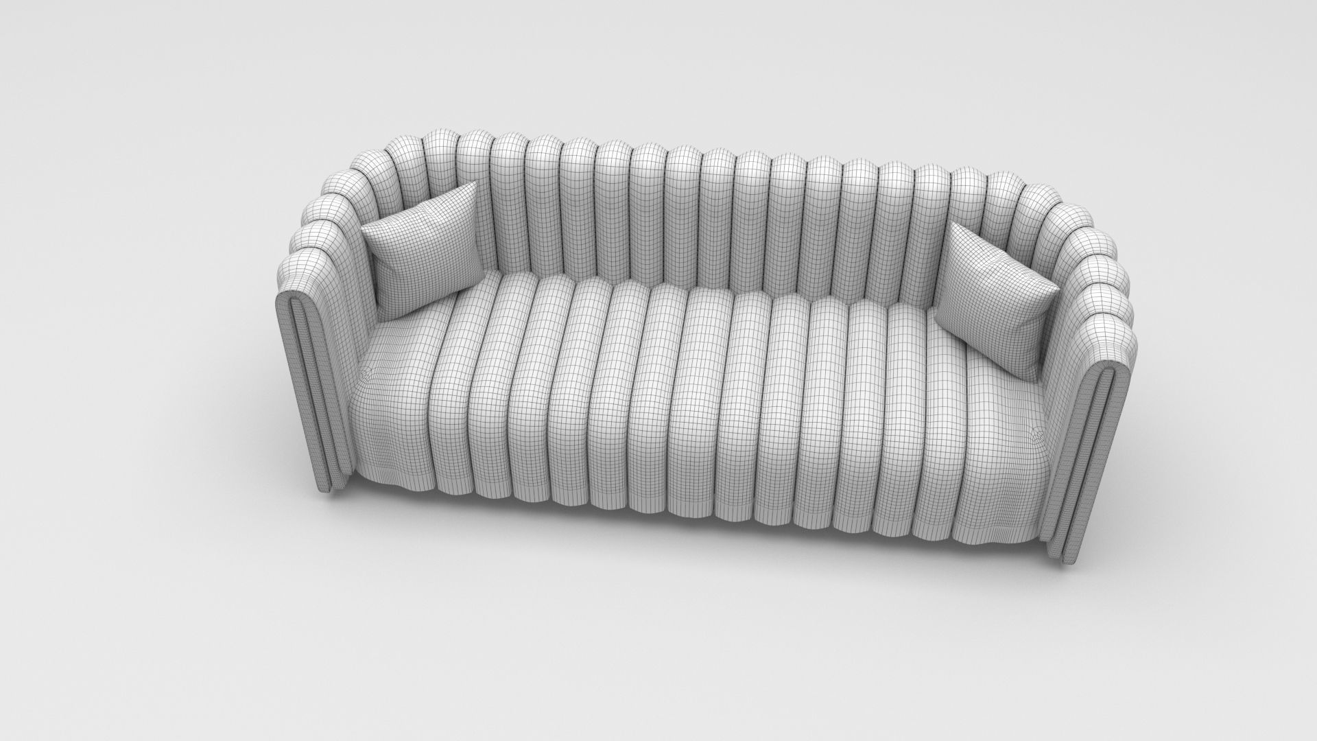Blesseh Elegant Sofa Low-poly 3D model_5