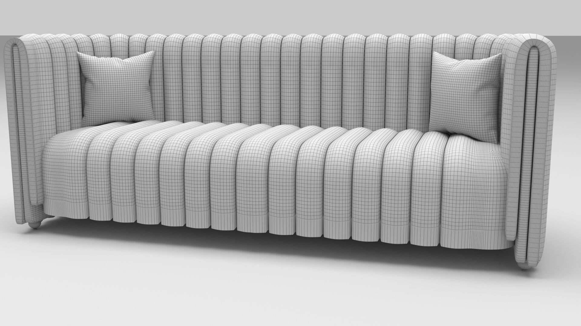 Blesseh Elegant Sofa Low-poly 3D model_9