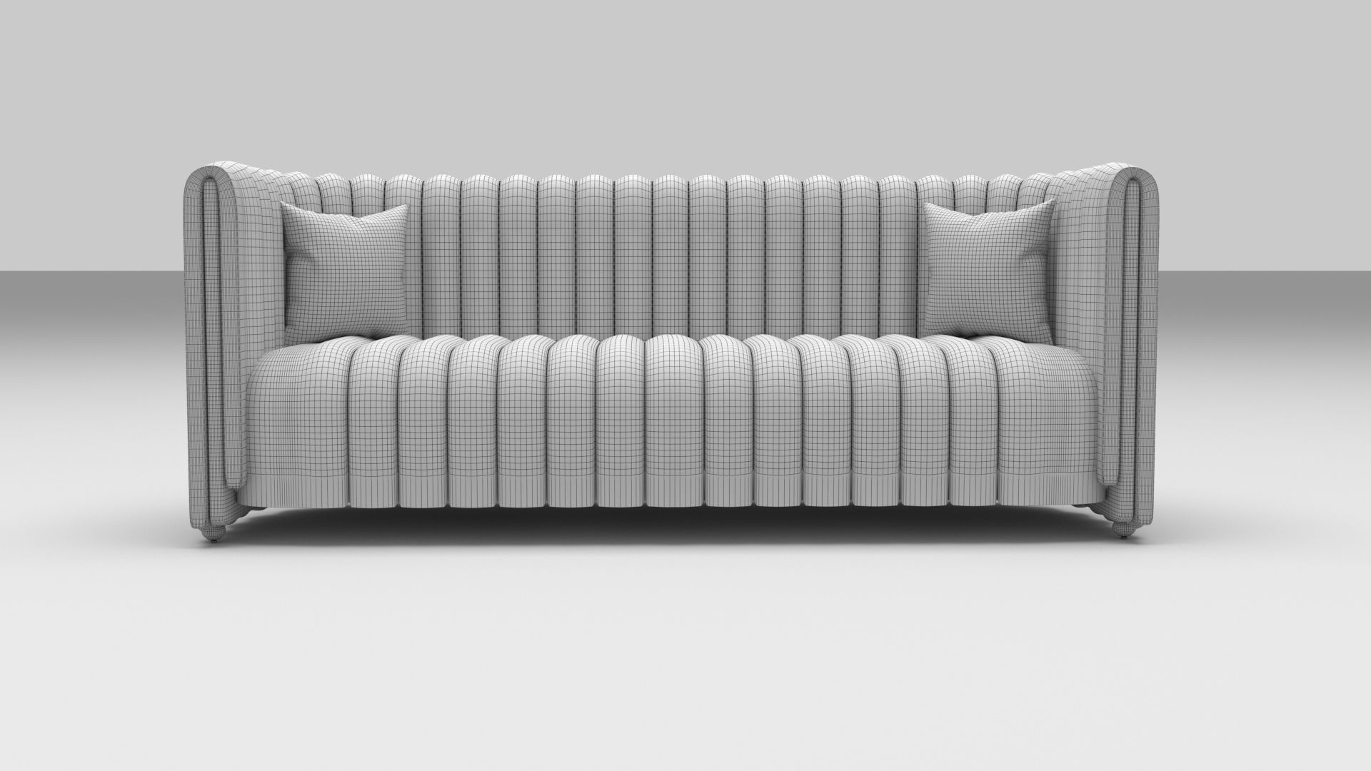 Blesseh Elegant Sofa Low-poly 3D model_3