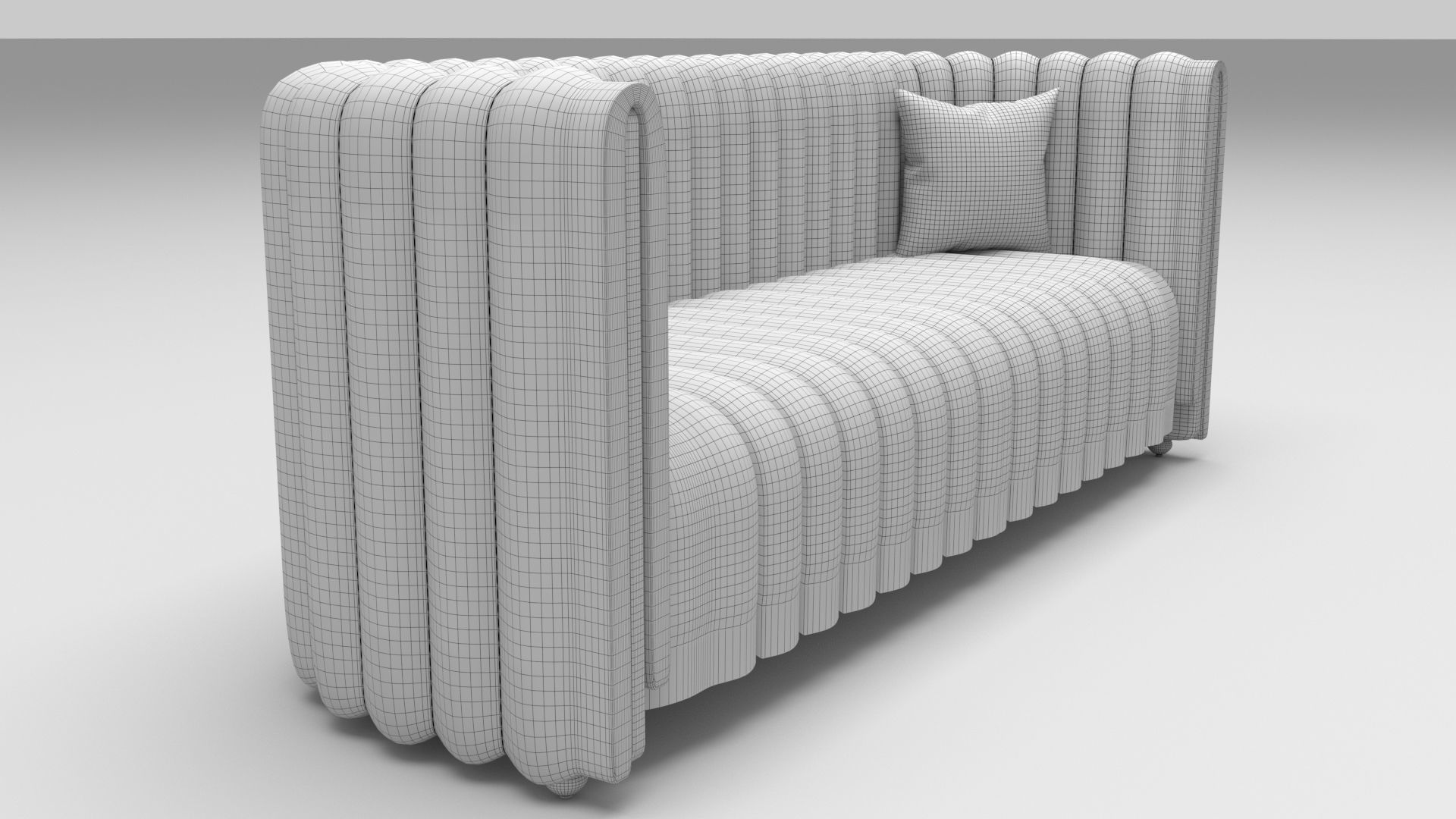 Blesseh Elegant Sofa Low-poly 3D model_7