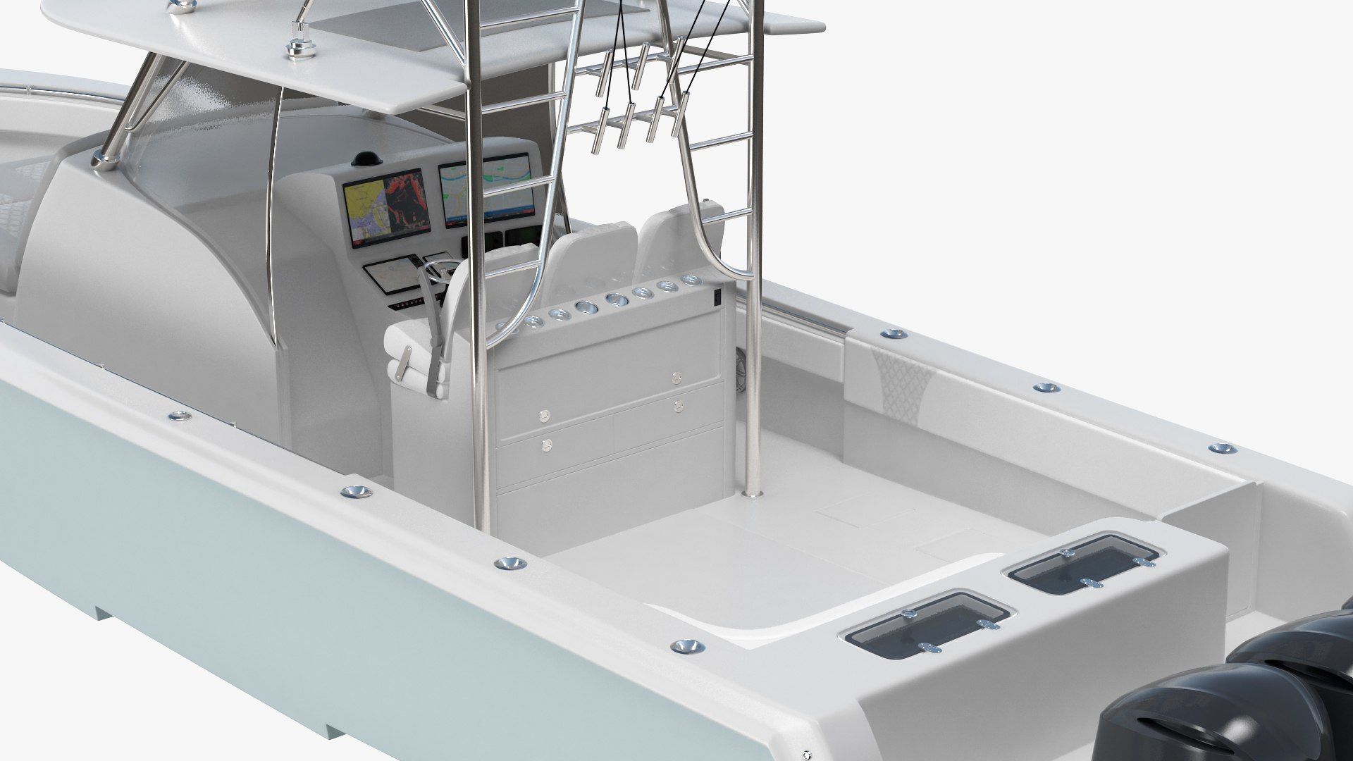 Sport Fishing Boat 3D model_6