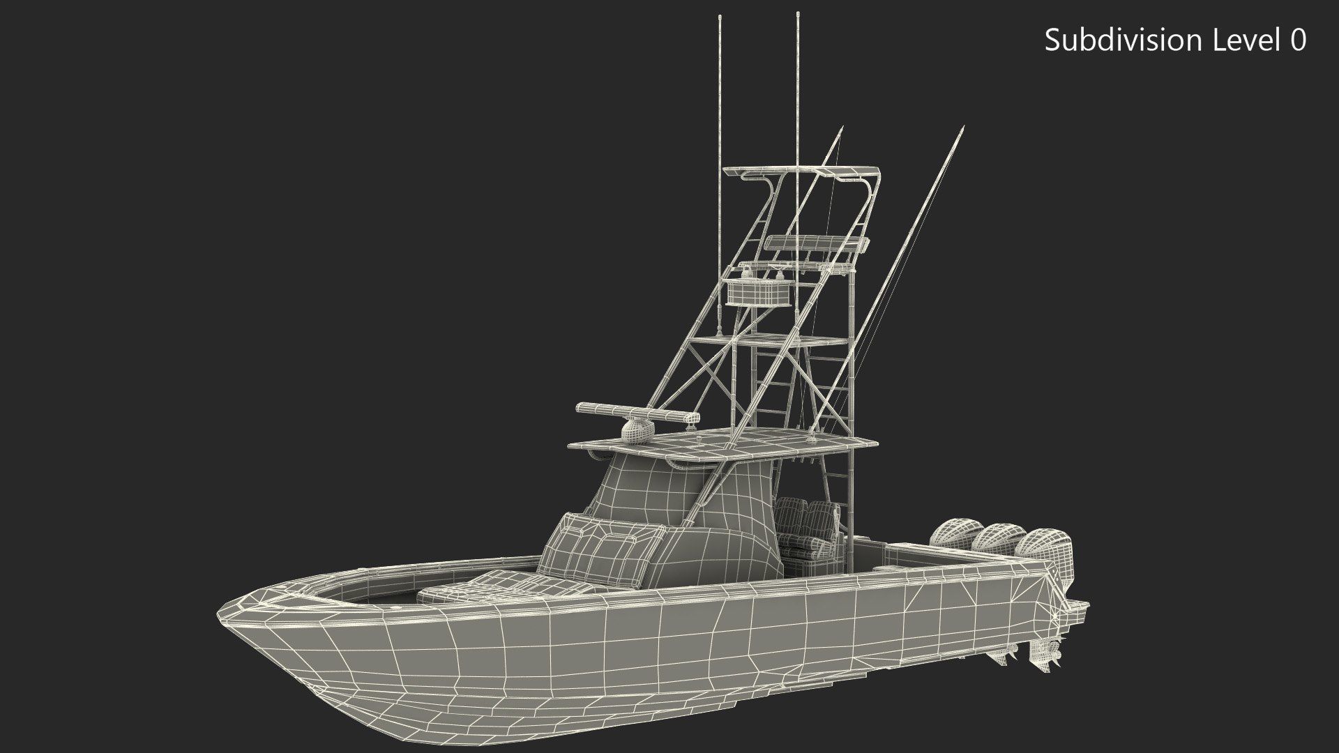 Sport Fishing Boat 3D model_16