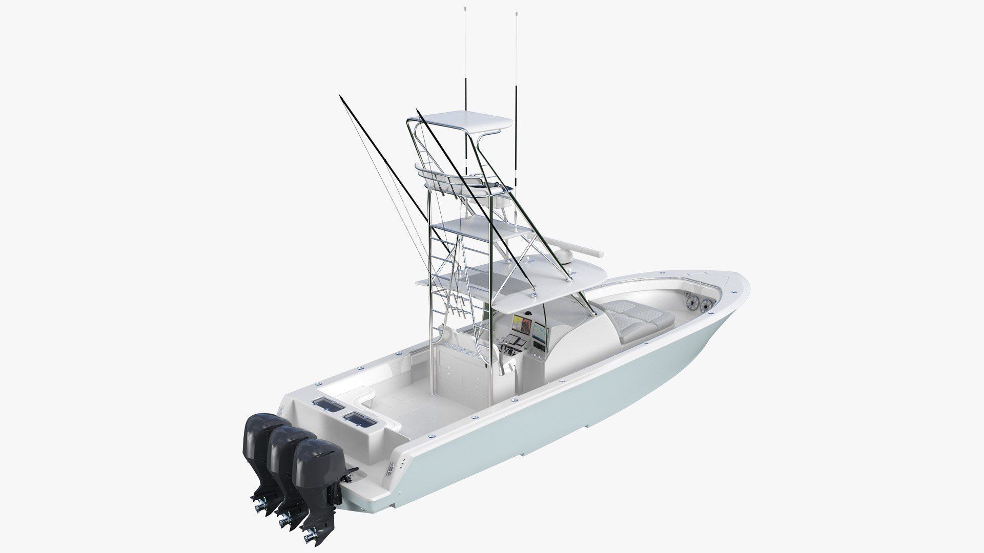 Sport Fishing Boat 3D model_1