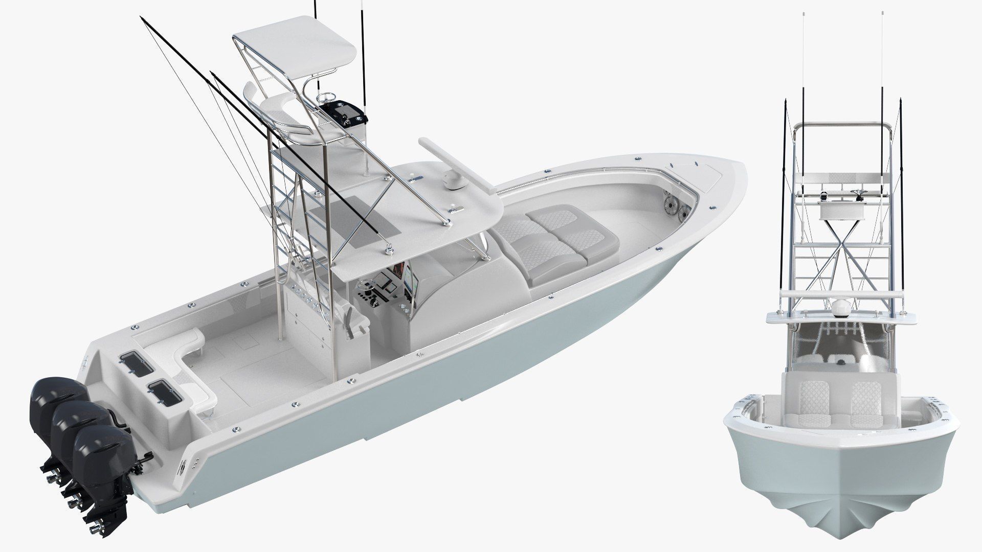 Sport Fishing Boat 3D model_2