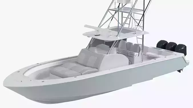 Sport Fishing Boat 3D model