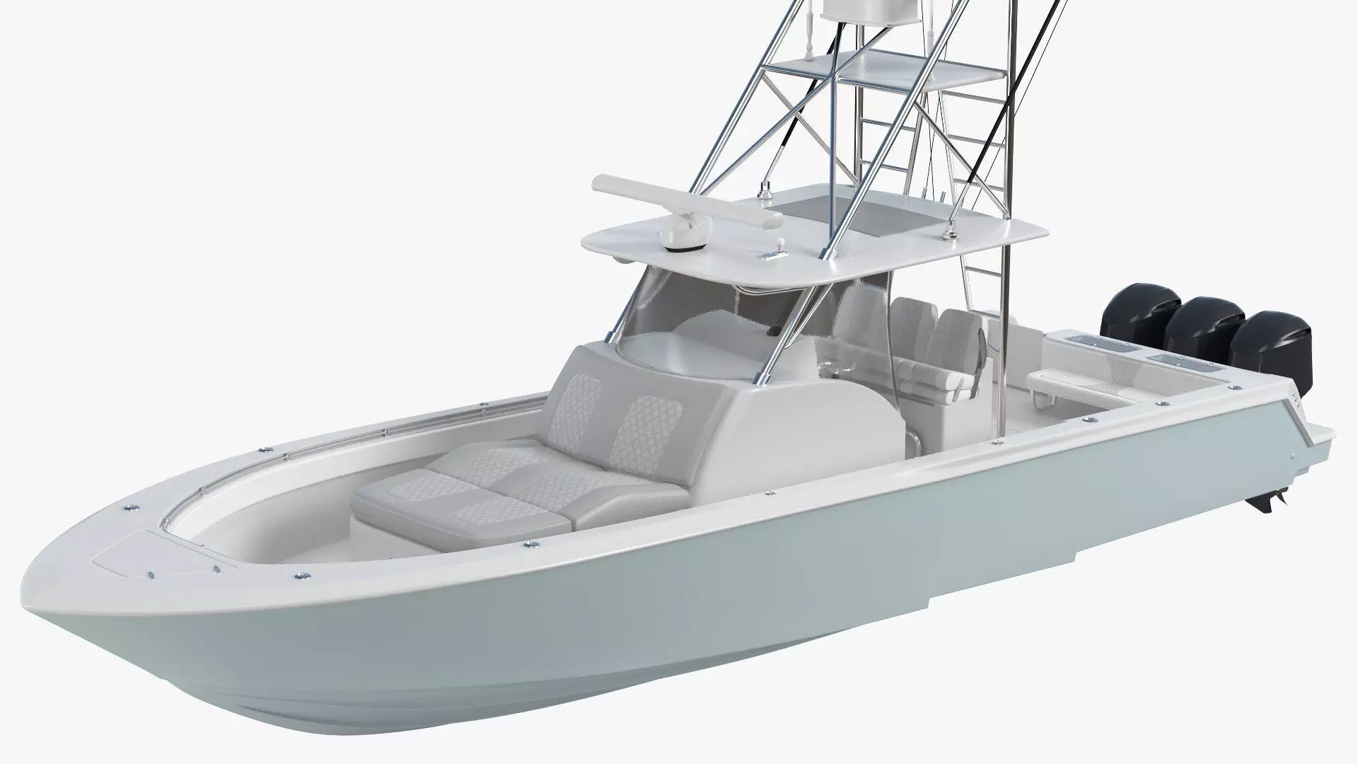 Sport Fishing Boat 3D model_0