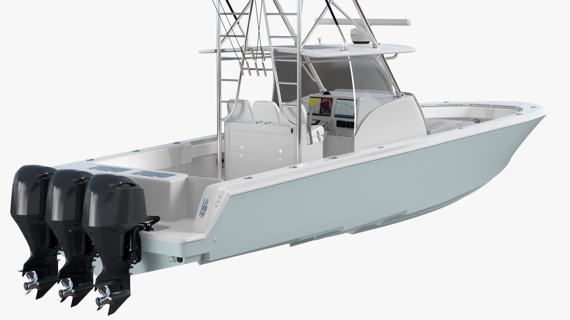 Sport Fishing Boat 3D model_5