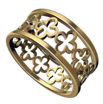 Patterned Ring 3D model Texture 3D print model_11