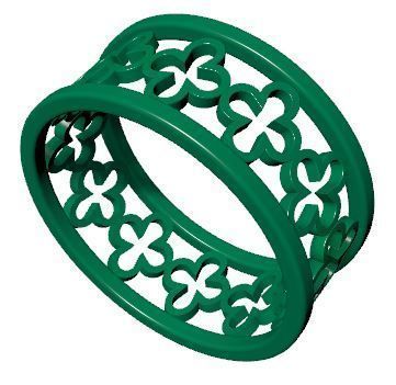 Patterned Ring 3D model Texture 3D print model_12