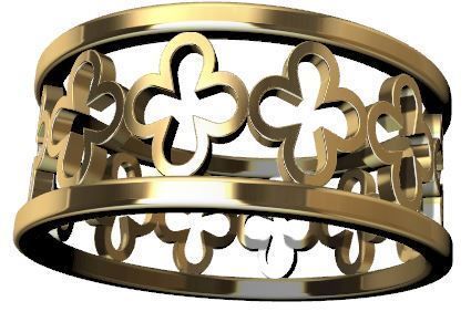 Patterned Ring 3D model Texture 3D print model_14