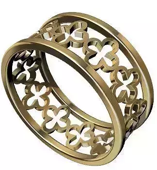 Patterned Ring 3D model Texture
